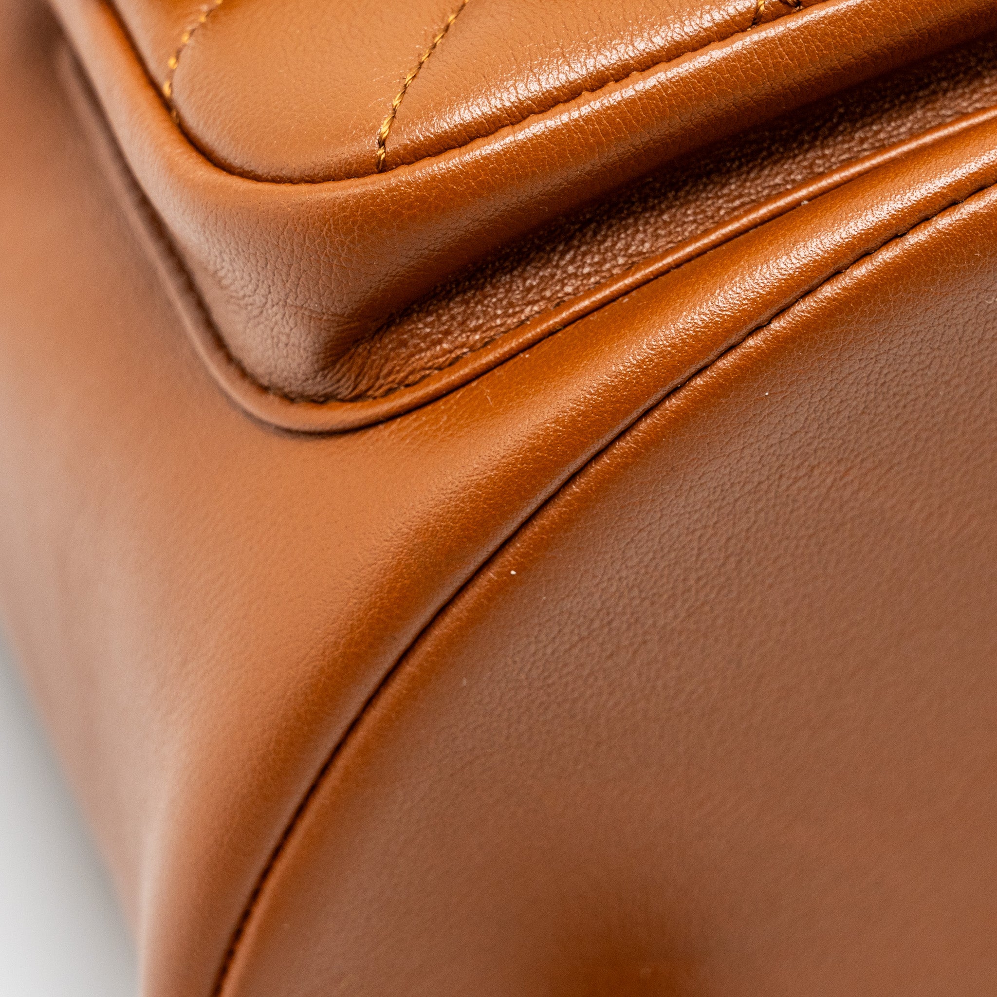 Chanel 23a Triple Pack Backpack Calfskin Caramel LGHW (microchip) - Image 8
