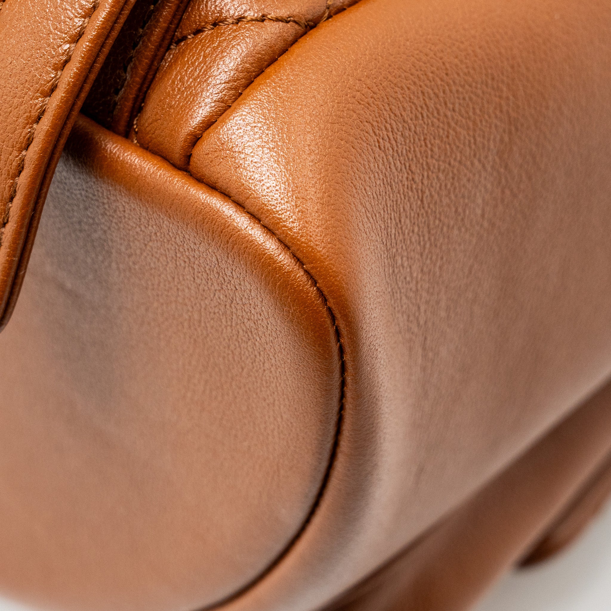 Chanel 23a Triple Pack Backpack Calfskin Caramel LGHW (microchip) - Image 11