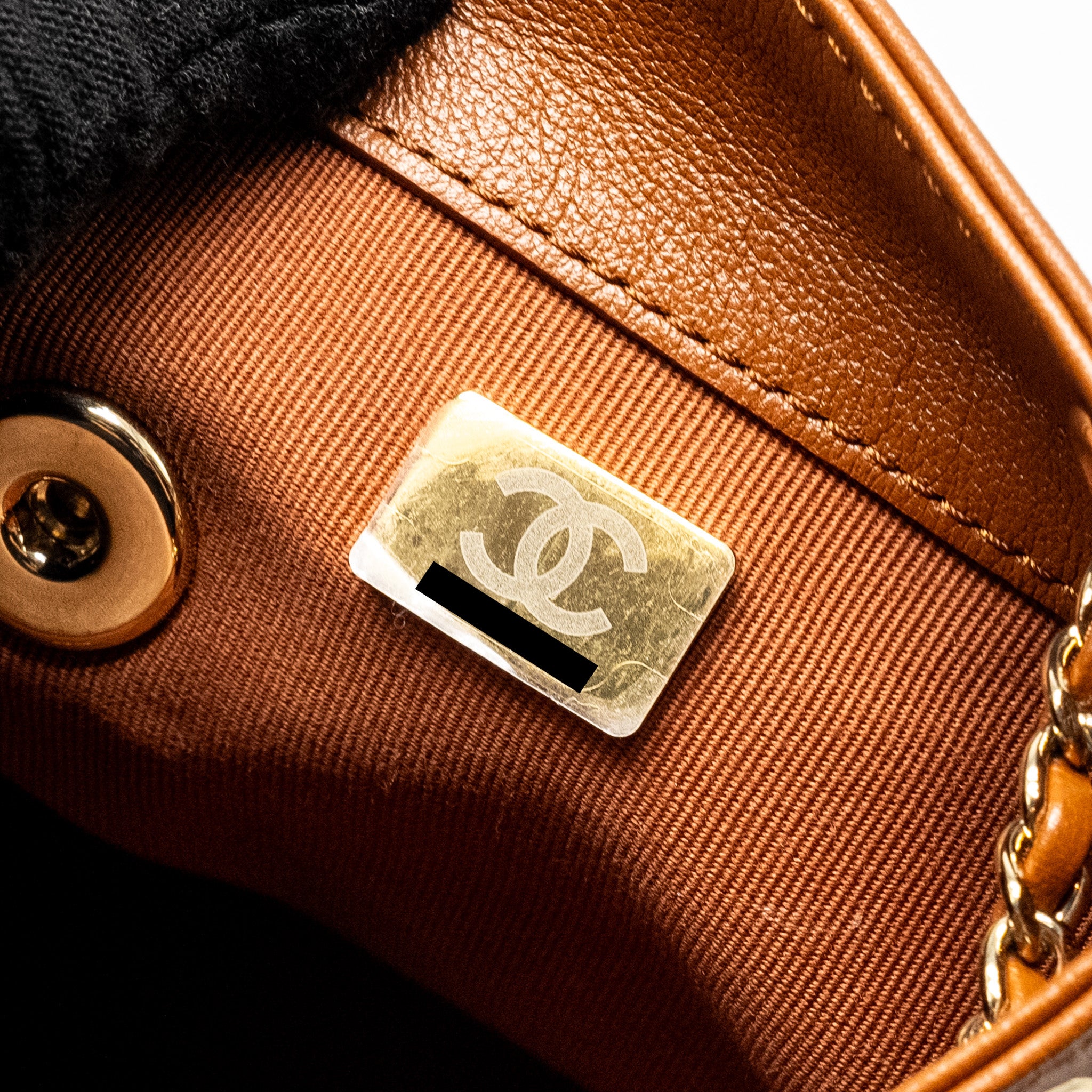 Chanel 23a Triple Pack Backpack Calfskin Caramel LGHW (microchip) - Image 15