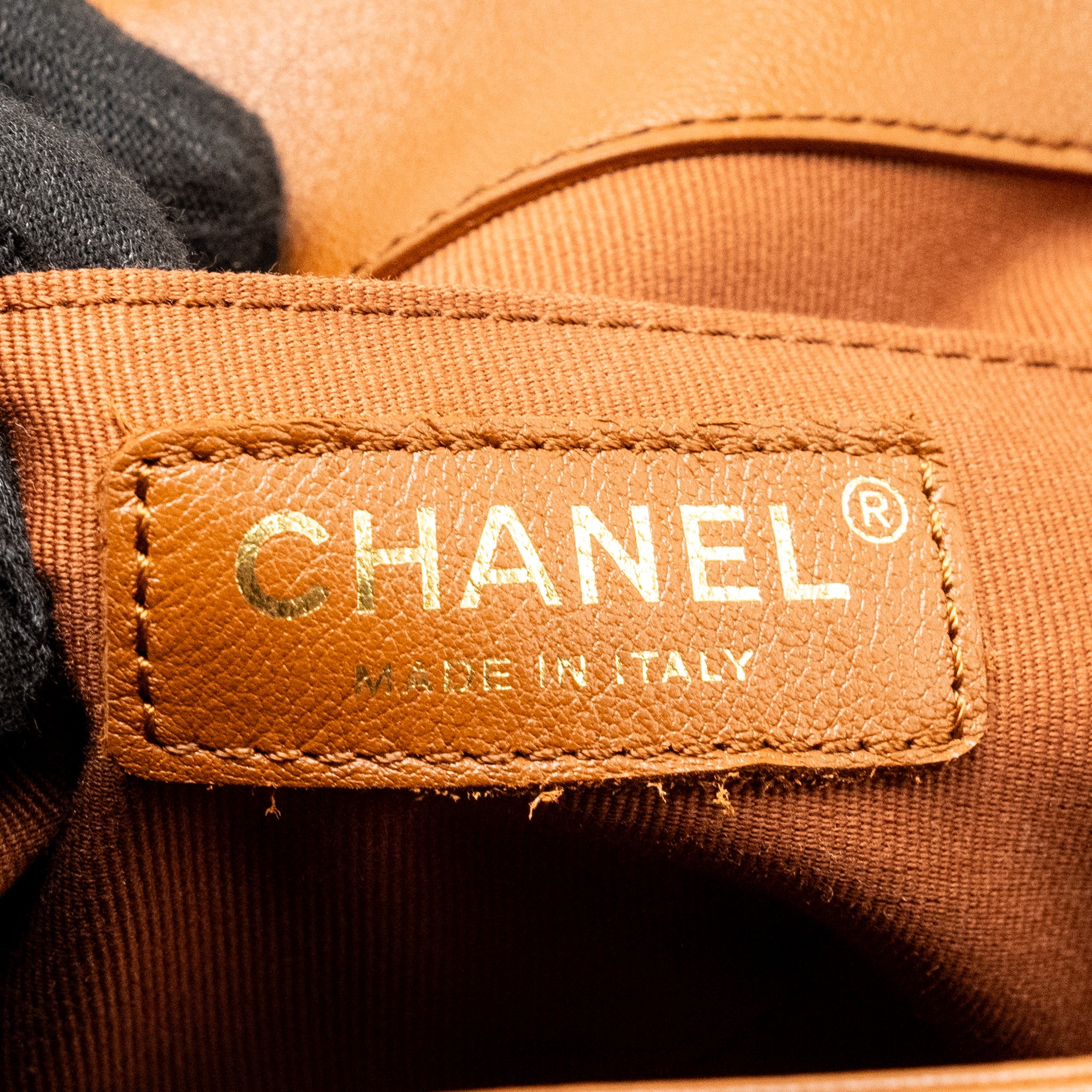 Chanel 23a Triple Pack Backpack Calfskin Caramel LGHW (microchip) - Image 17
