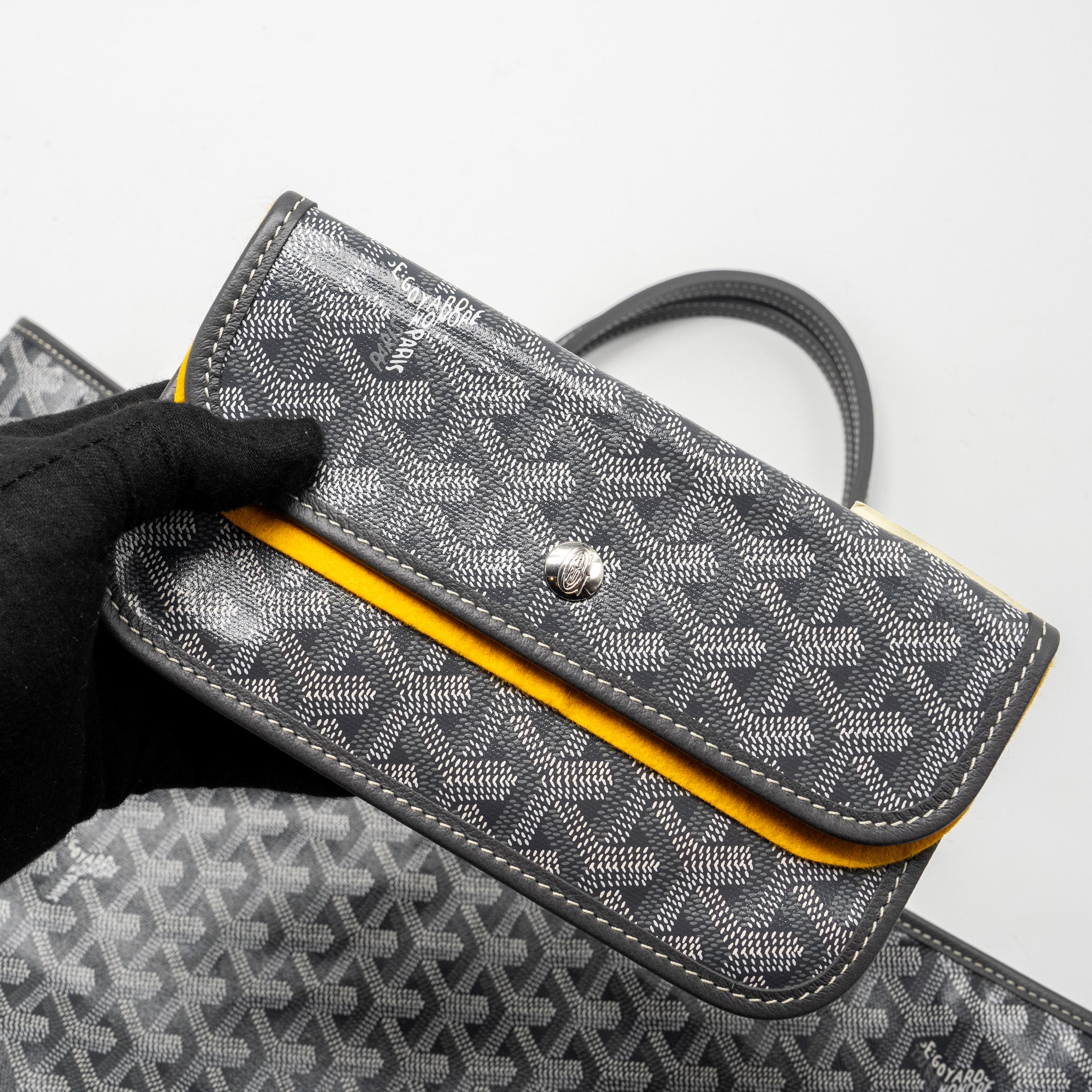 Goyard Saint Louis PM tote bag goyardline Canvas grey SHW - Image 14
