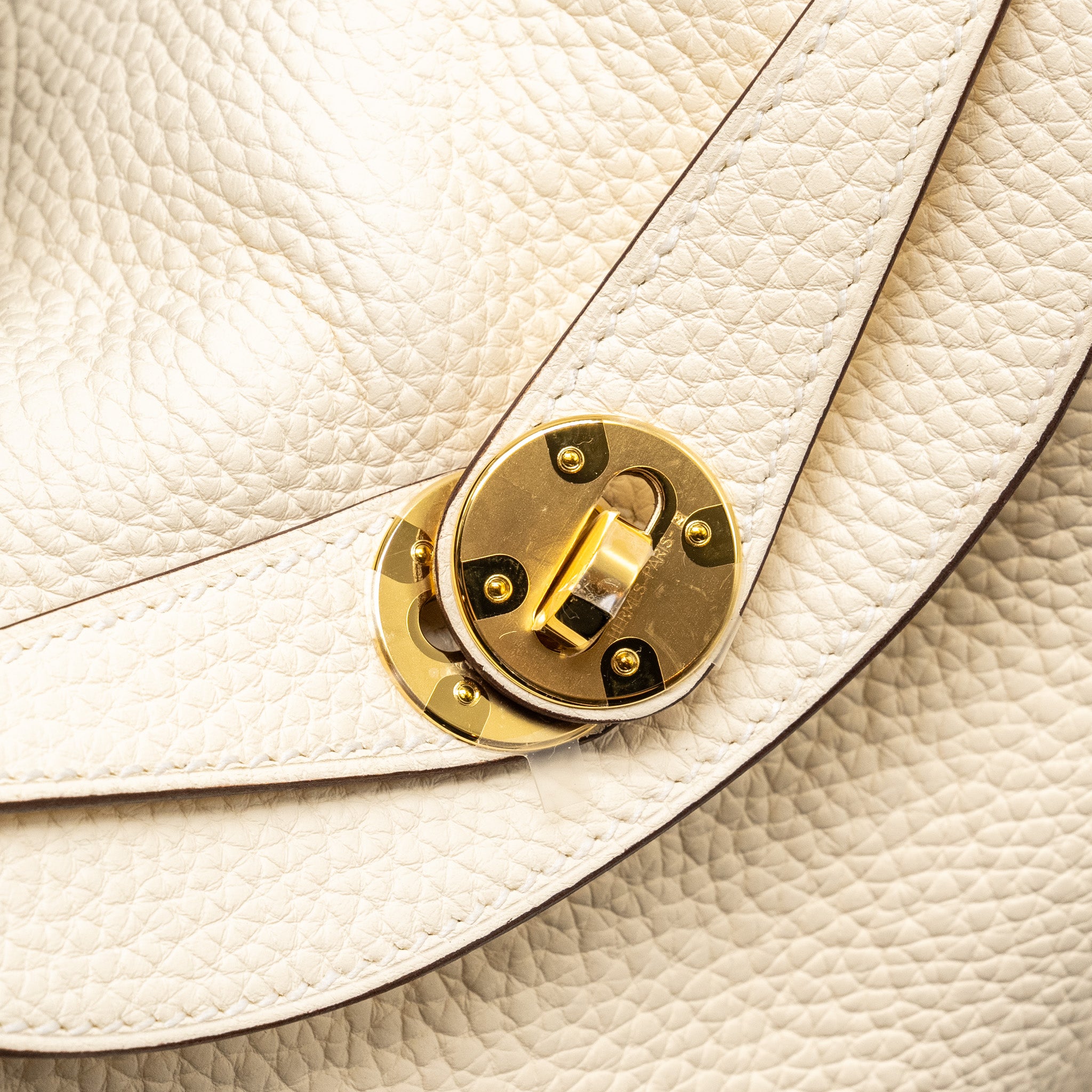 HERMES Lindy 26 Clemence Nata GHW Stamp W - Image 13