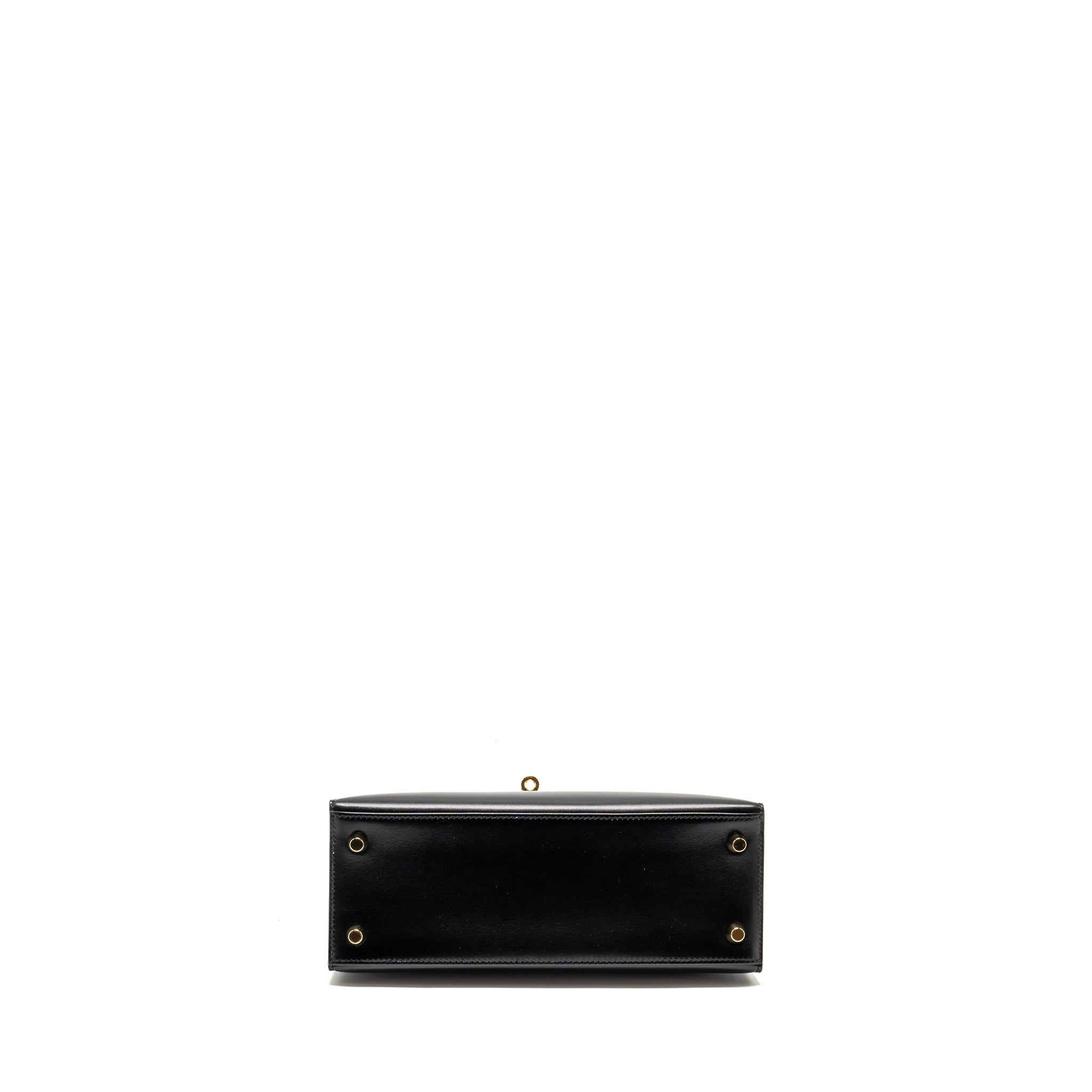 Hermes Kelly 25 Box Black GHW Stamp D - Image 6