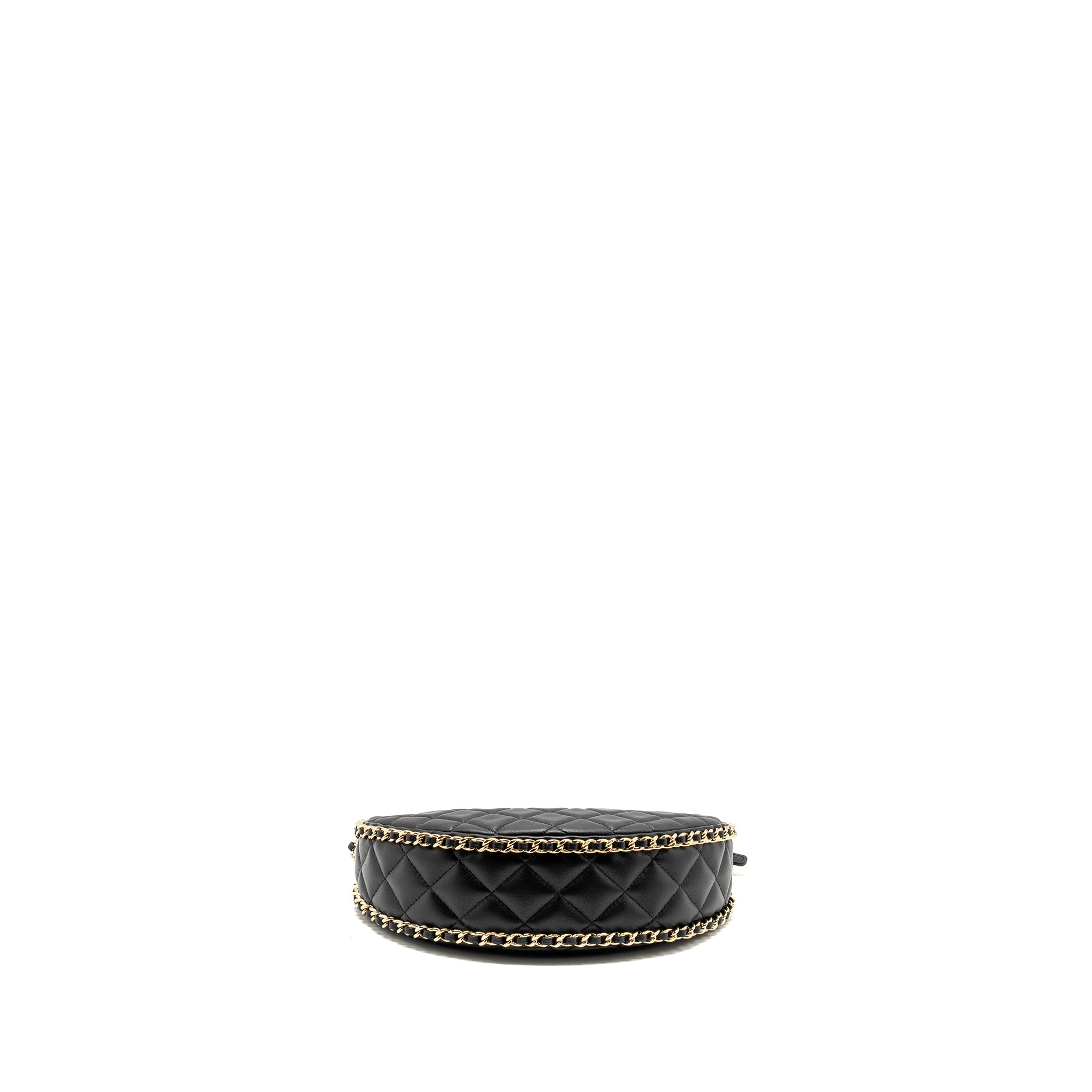 Chanel Small moon Hobo Bag Lambskin Black LGHW (Microchip) - Image 5