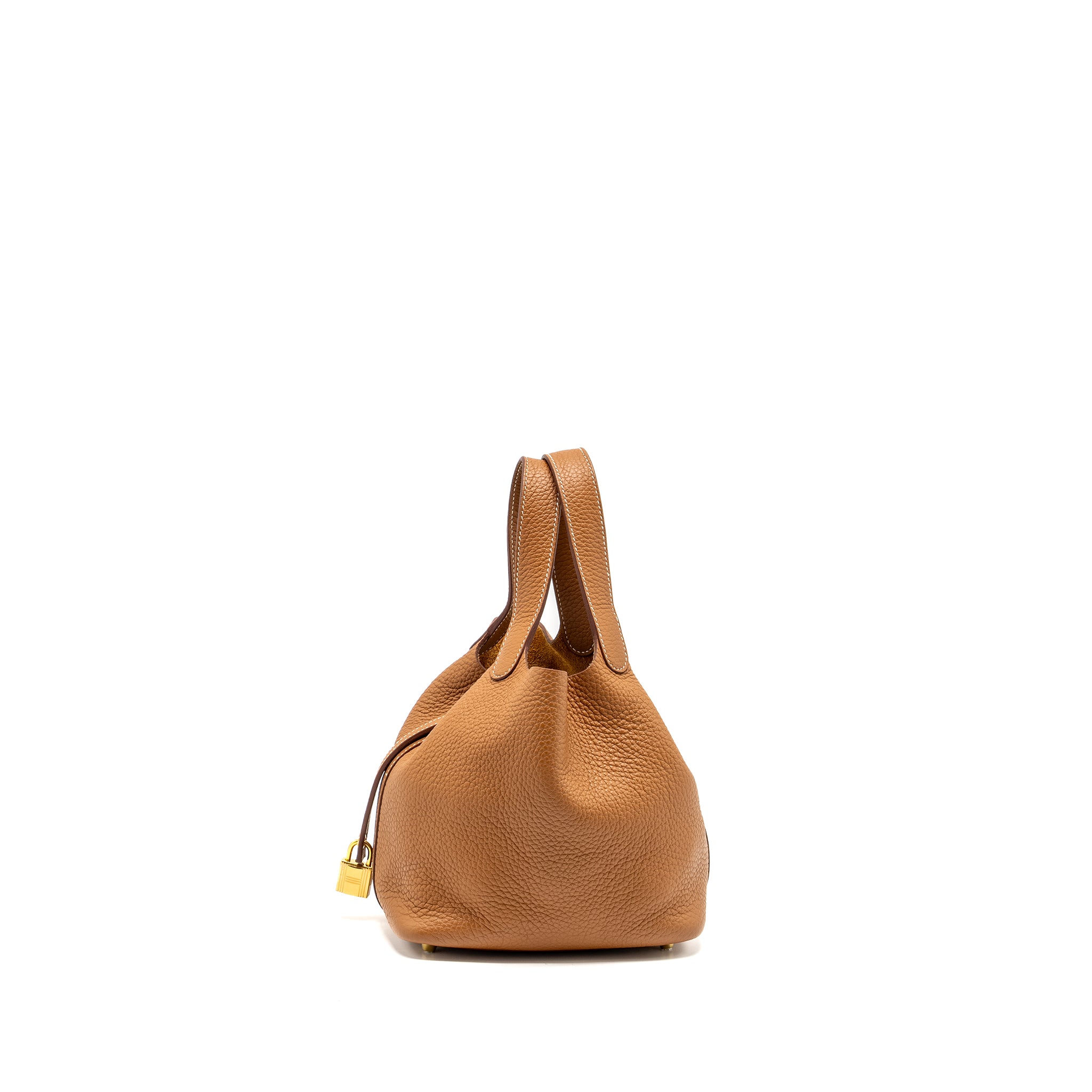 Hermes Picotin 18 Lock Bag Clemence Gold GHW stamp Z - Image 4
