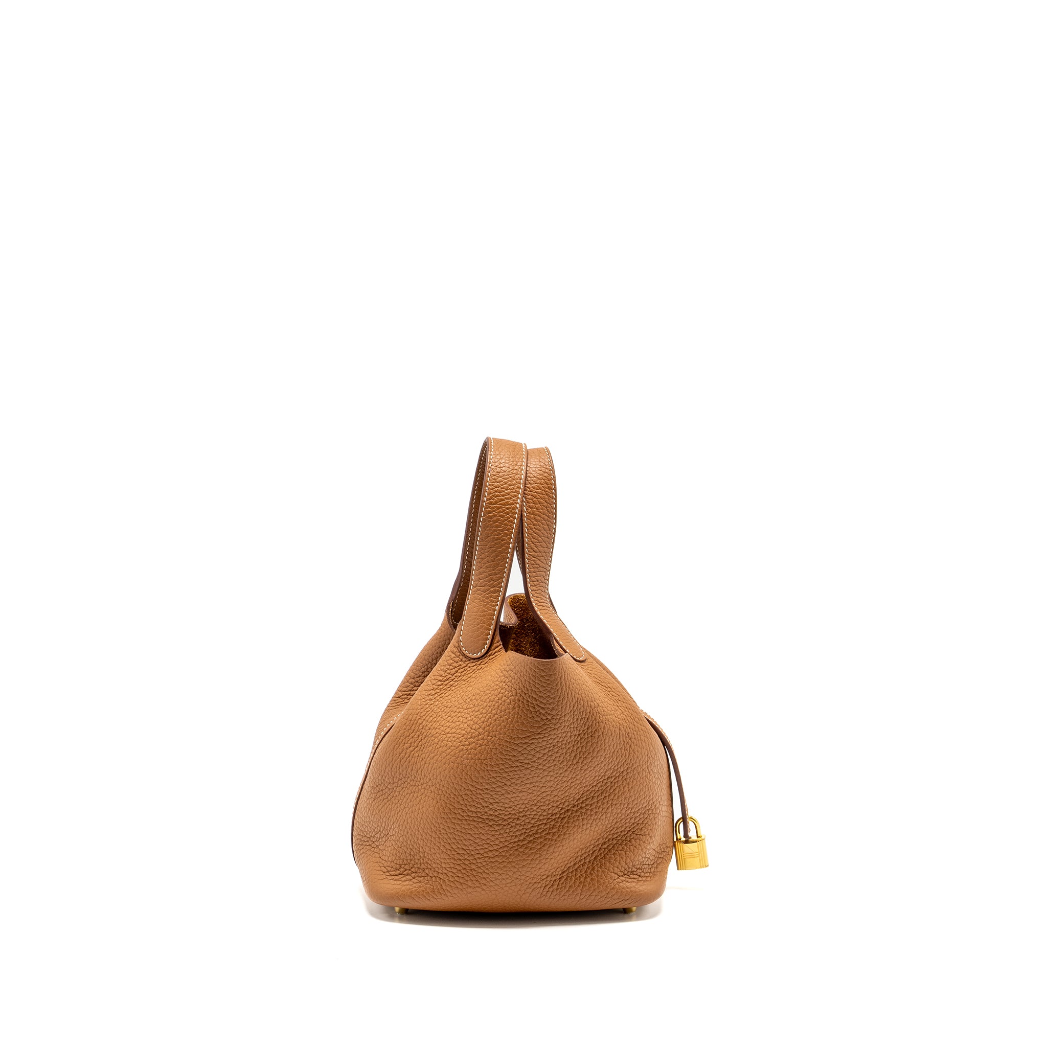 Hermes Picotin 18 Lock Bag Clemence Gold GHW stamp Z - Image 3