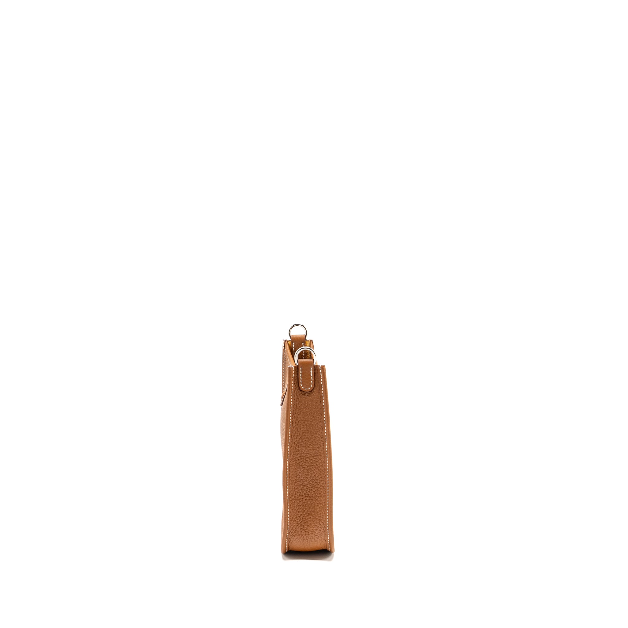 Hermes Mini Evelyn Clemence Gold SHW Stamp B - Image 4