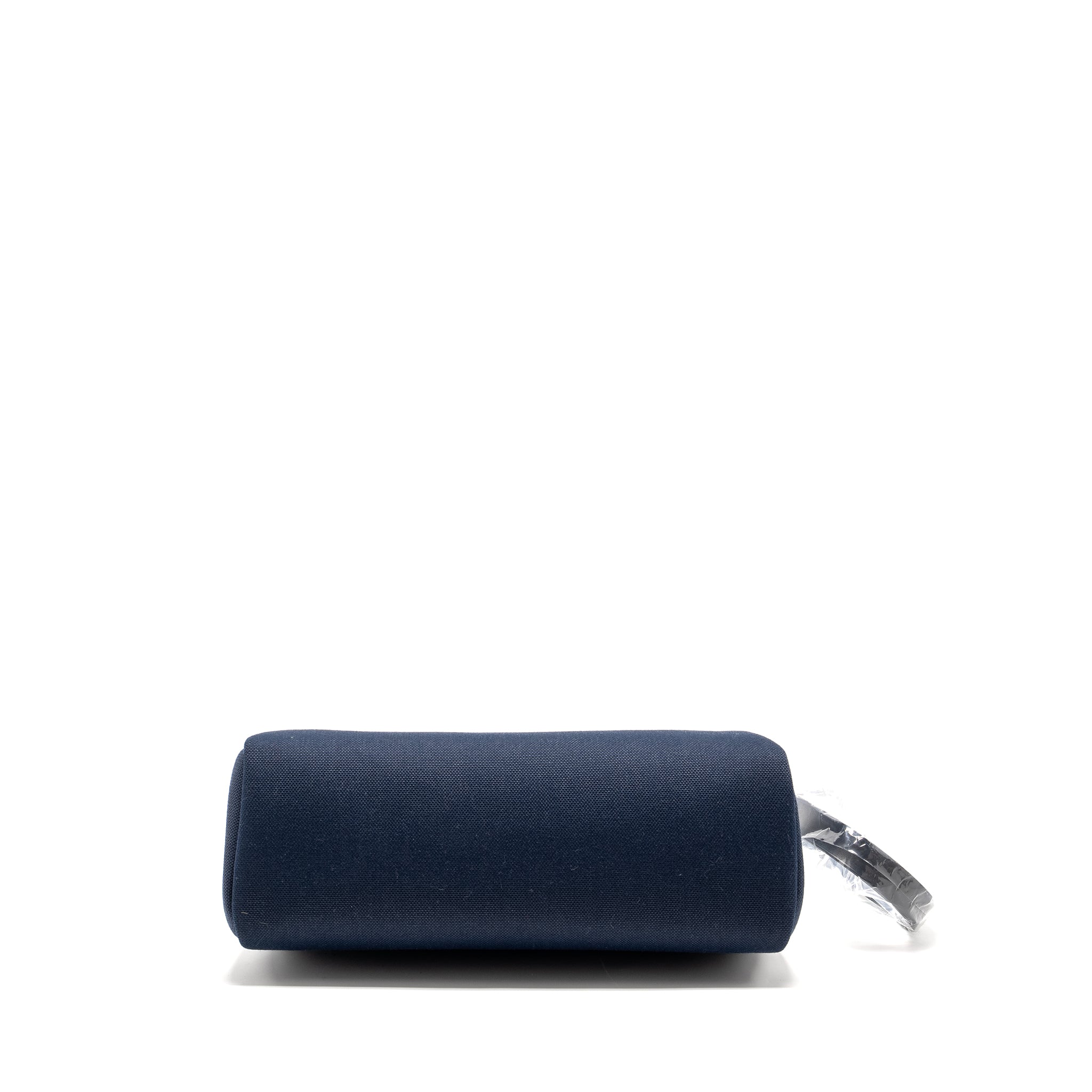 Hermes Herbag 31 zip bag canvas / Leather blue marine / black GHW stamp U - Image 5