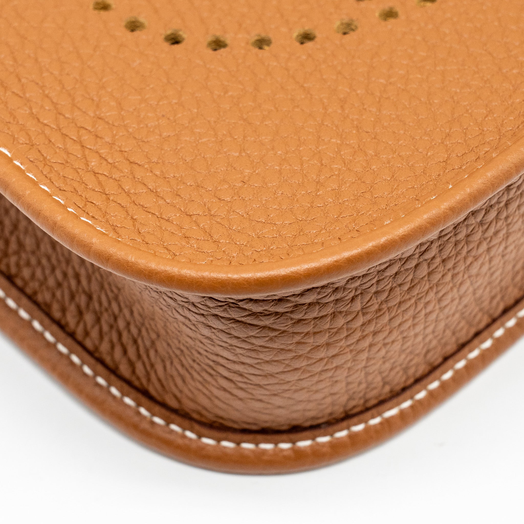 Hermes Mini Evelyn Clemence Gold SHW Stamp B - Image 9