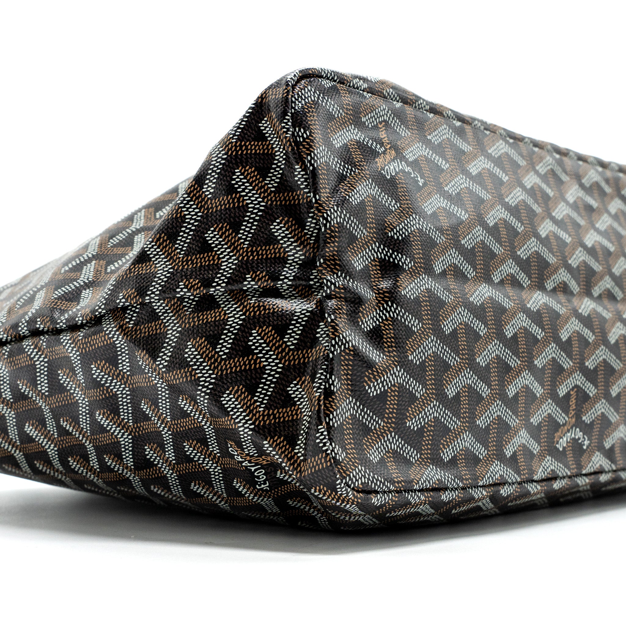 Goyard Saint Louis PM tote bag goyardline canvas / calfskin black SHW - Image 6