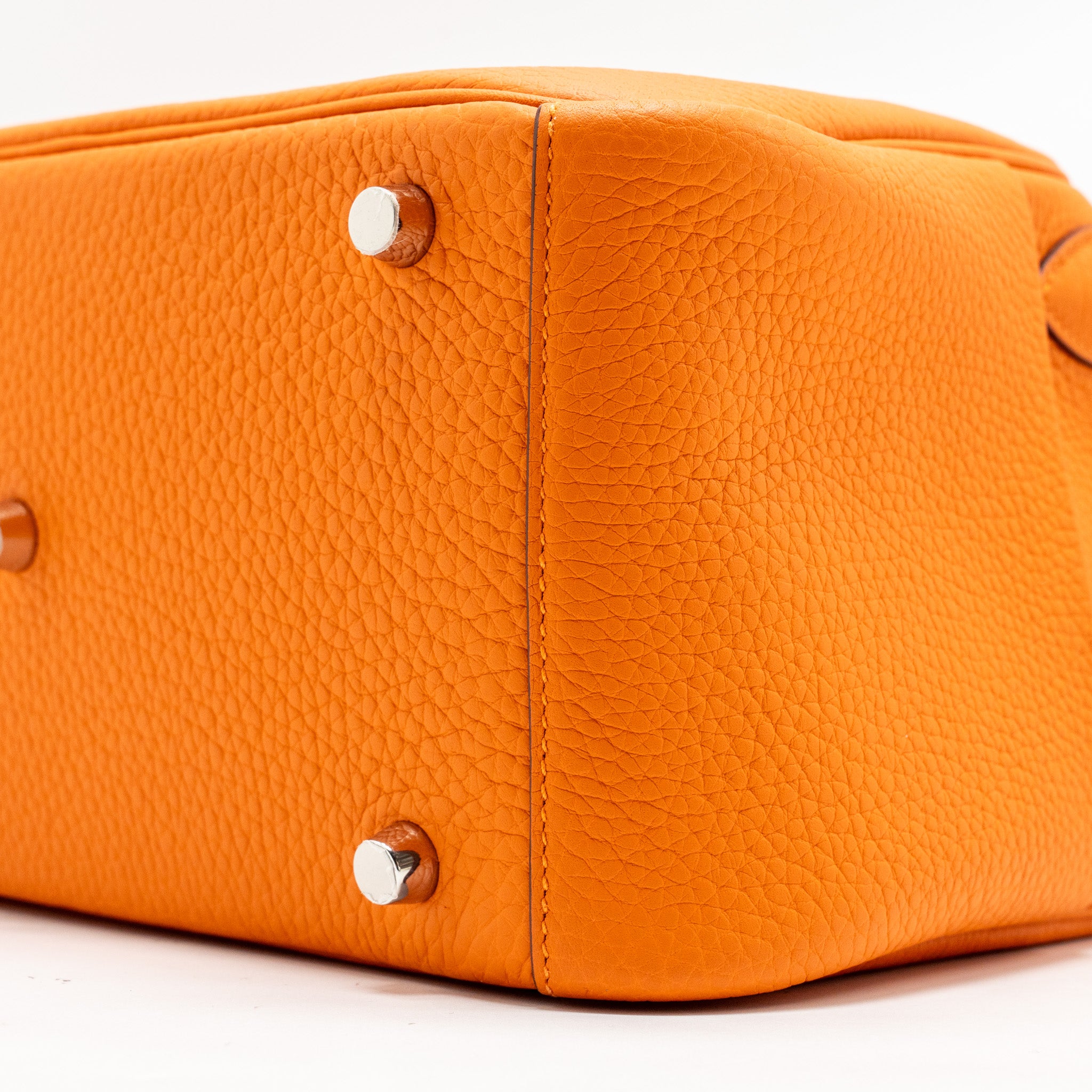 Hermes lindy 26 clemence orange SHW stamp U - Image 8