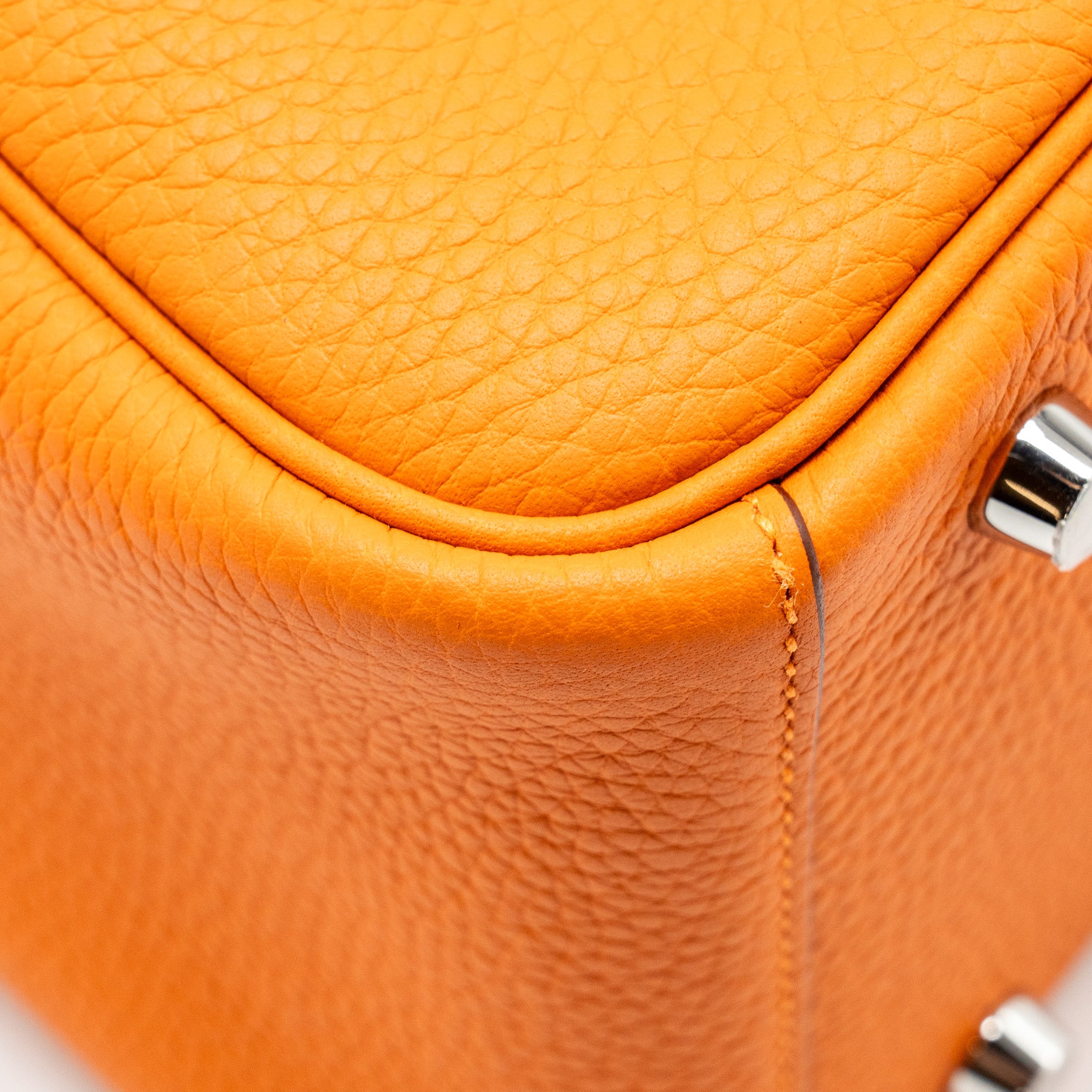 Hermes lindy 26 clemence orange SHW stamp U - Image 9
