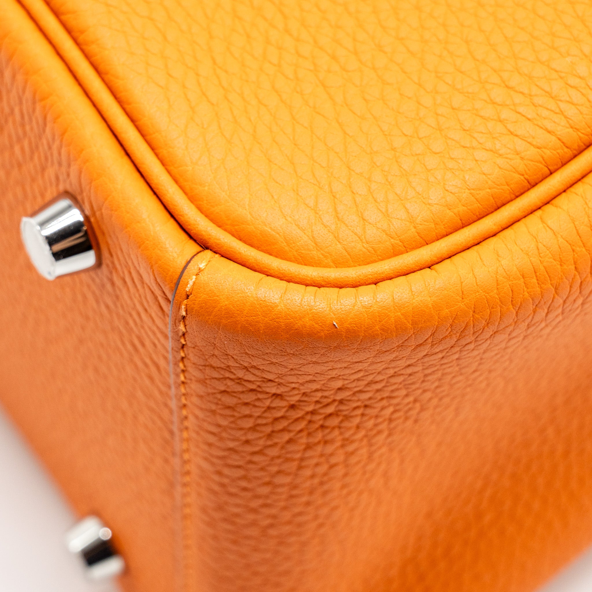 Hermes lindy 26 clemence orange SHW stamp U - Image 11