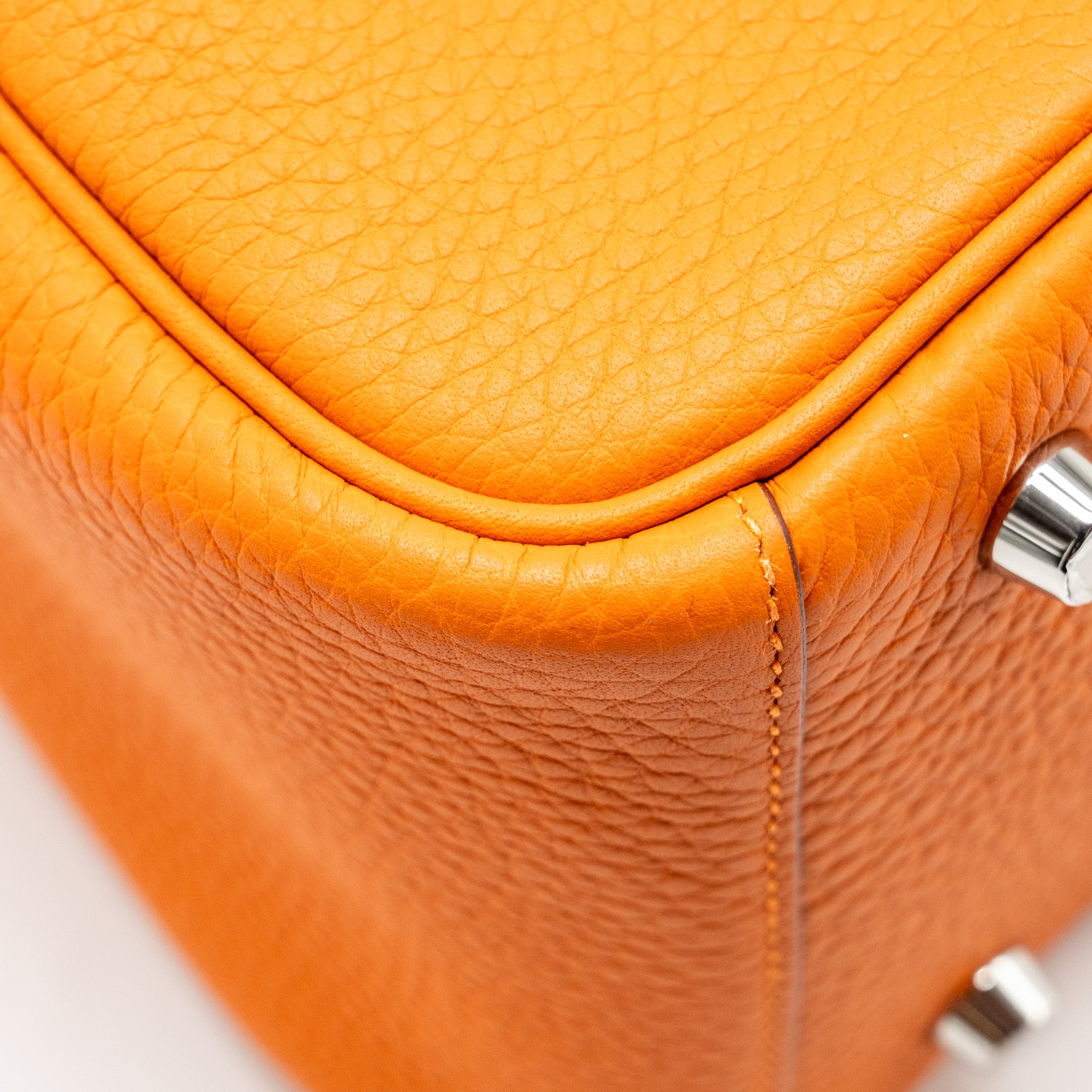 Hermes lindy 26 clemence orange SHW stamp U - Image 12