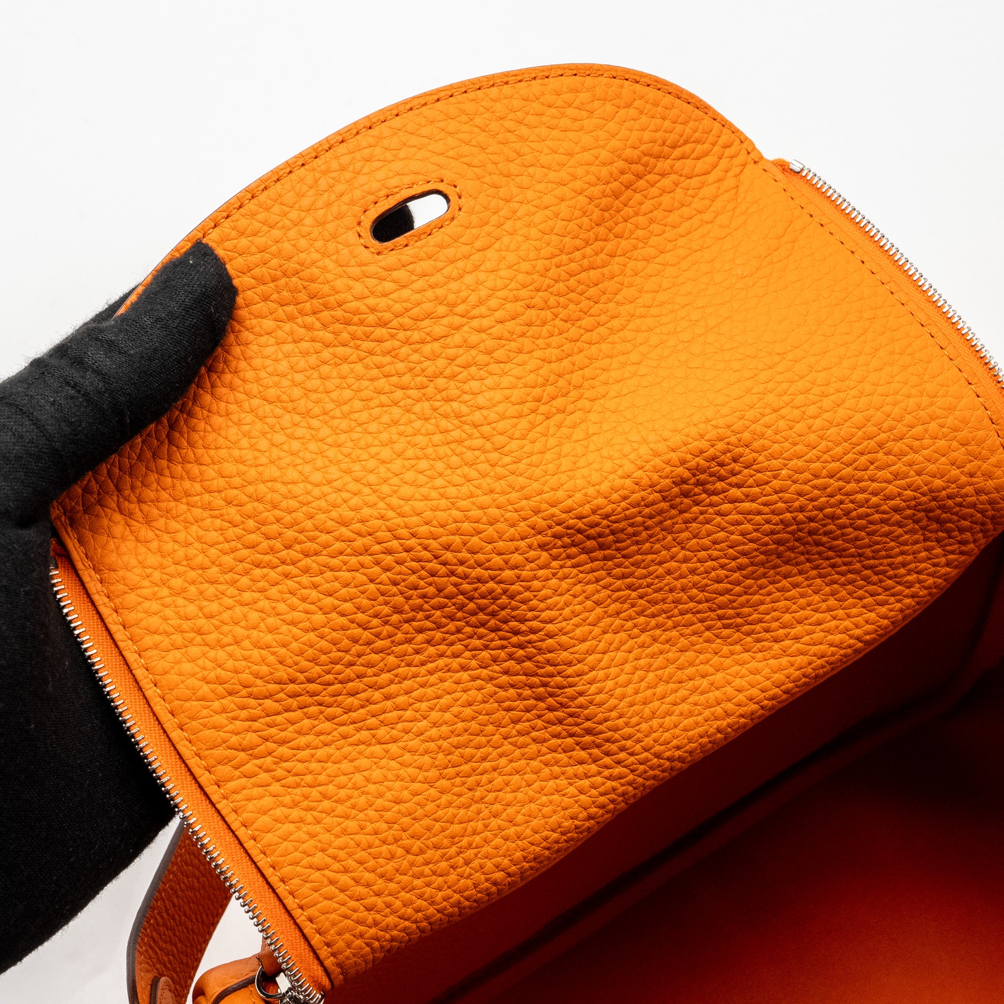 Hermes lindy 26 clemence orange SHW stamp U - Image 17