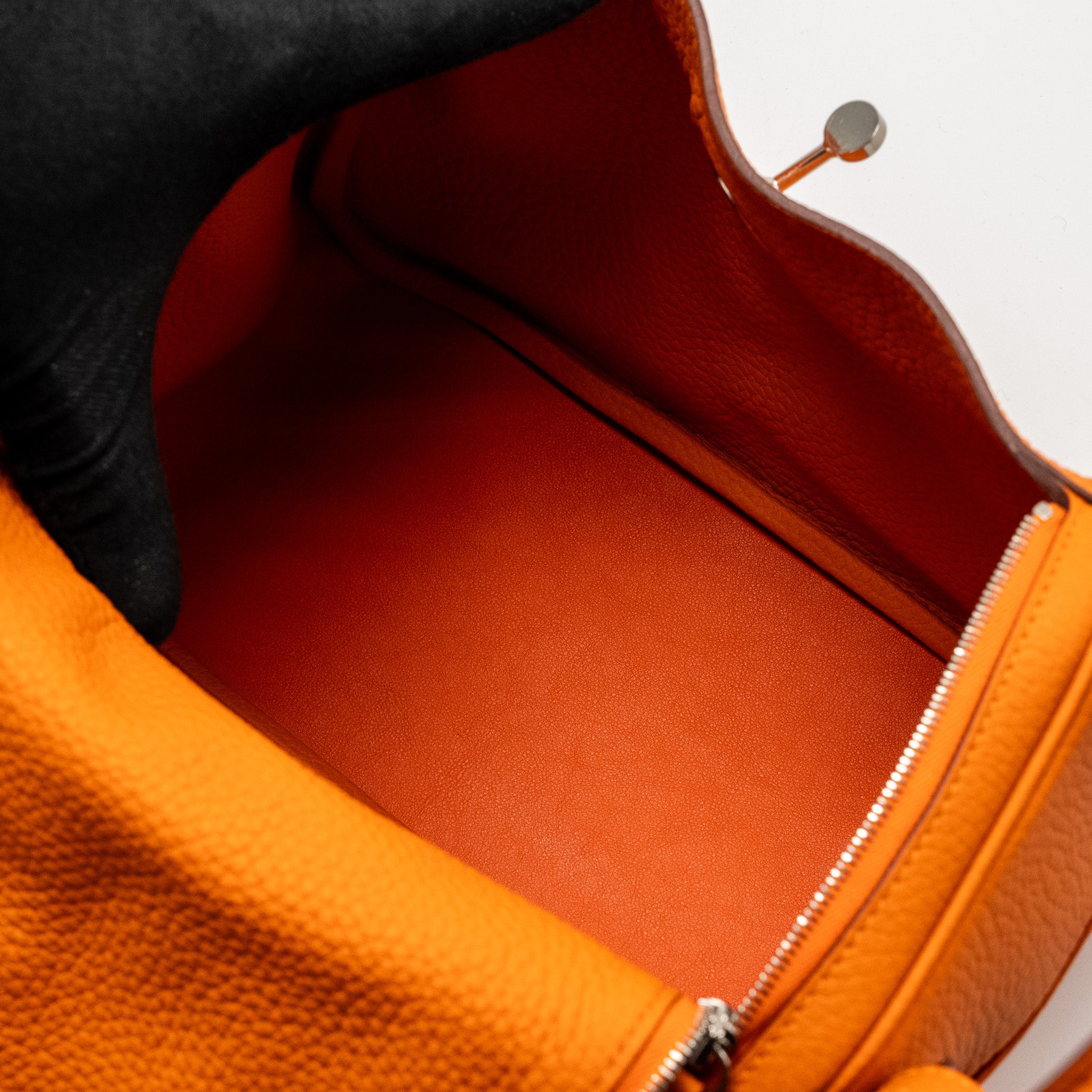 Hermes lindy 26 clemence orange SHW stamp U - Image 18
