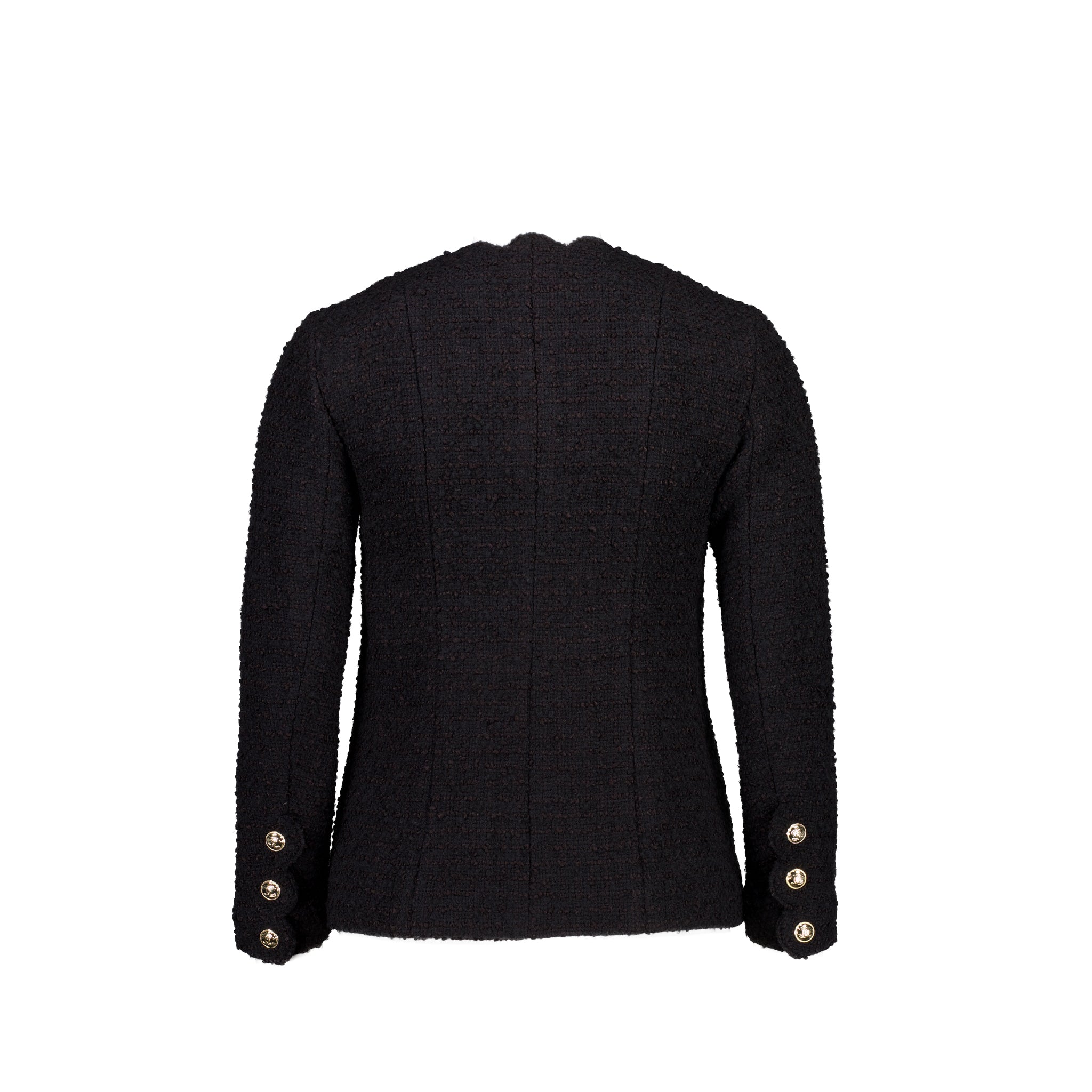 Chanel 20k Size 34 Jacket Wool/Silk Black - Image 2