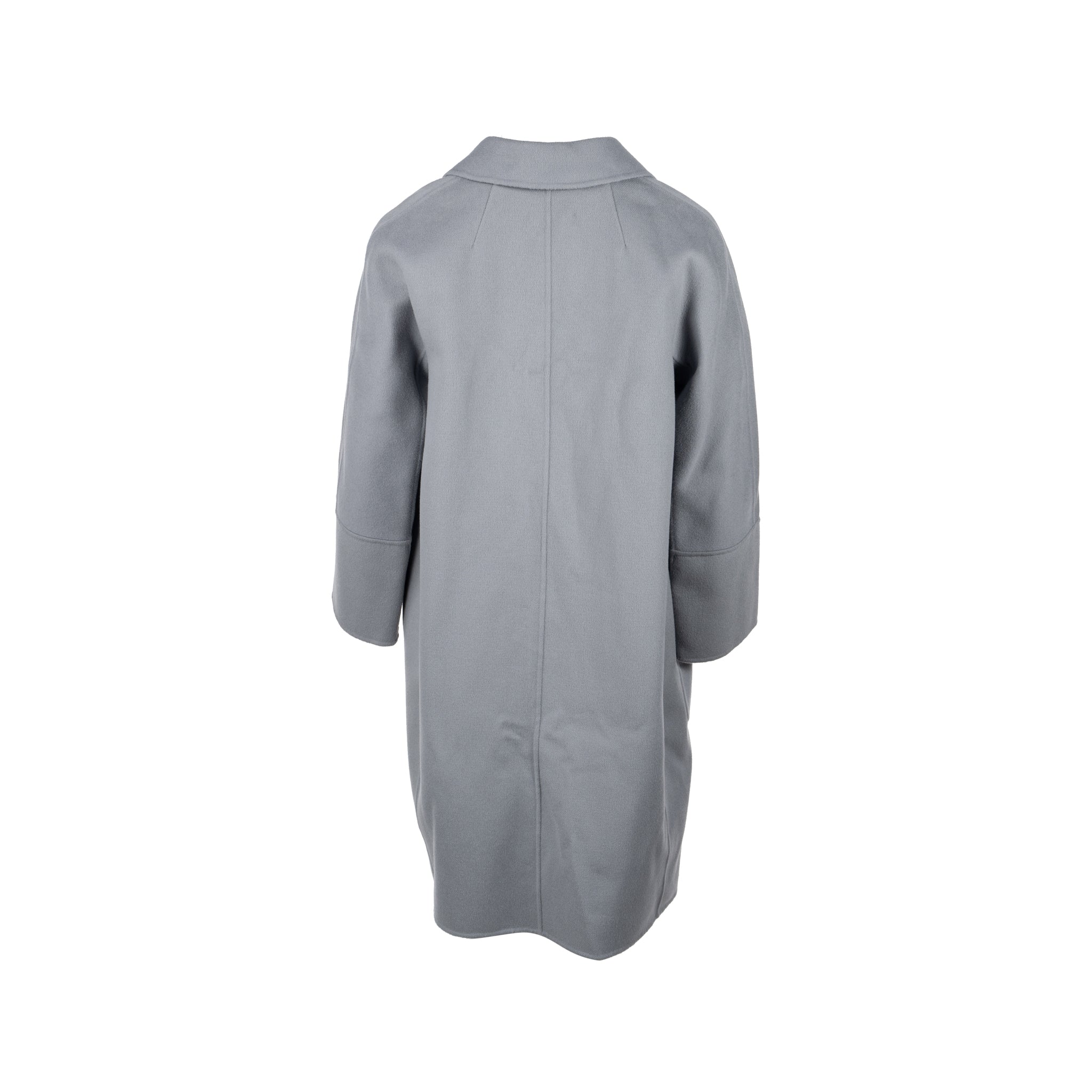 ‘S MaxMara Size 40 Audrey Day Coats Virgin Wool Light Grey - Image 3