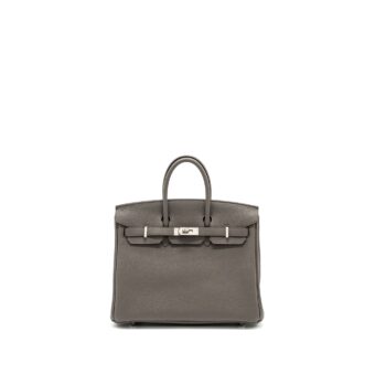 Hermes Birkin 25 Togo Gris Etain shw Stamp Y