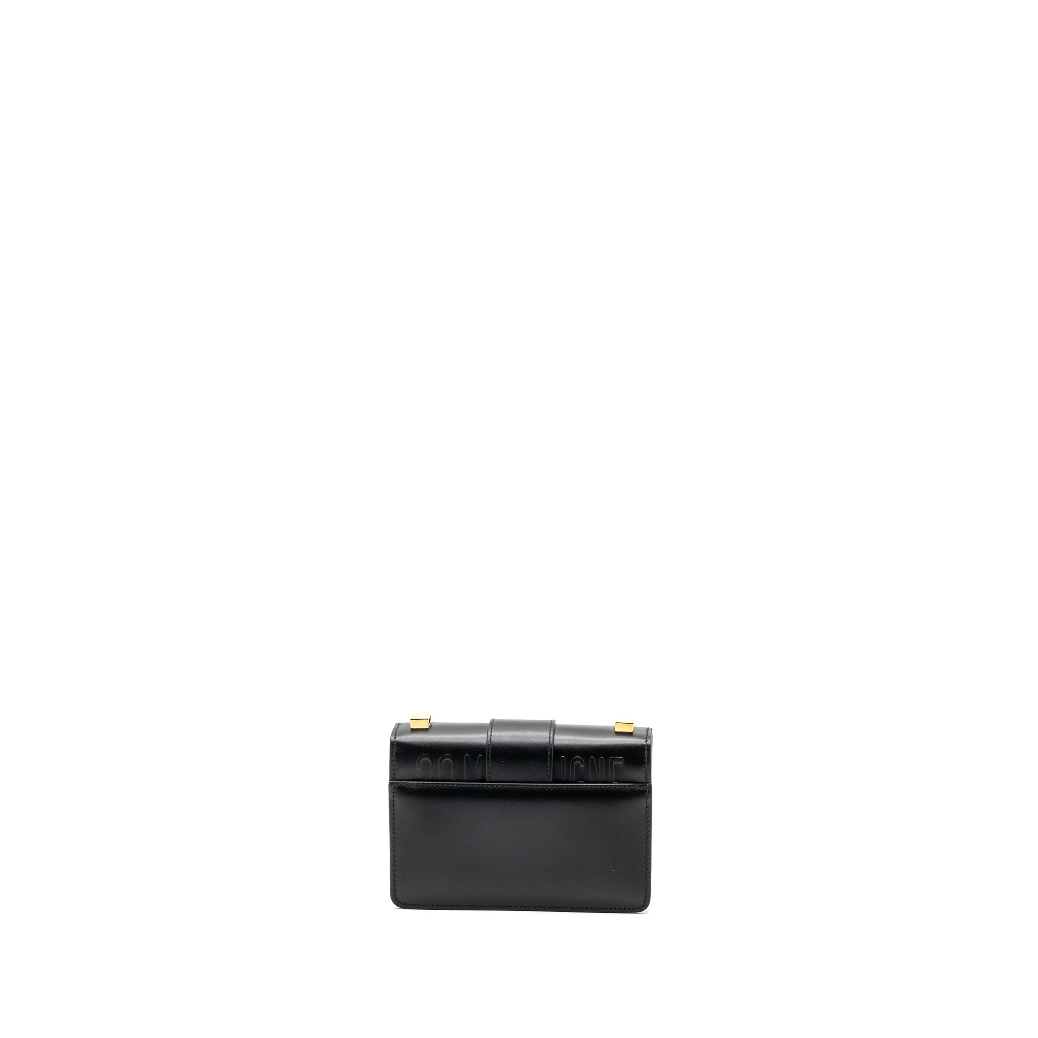 Dior micro 30 Montaigne bag calfskin black GHW - Image 2