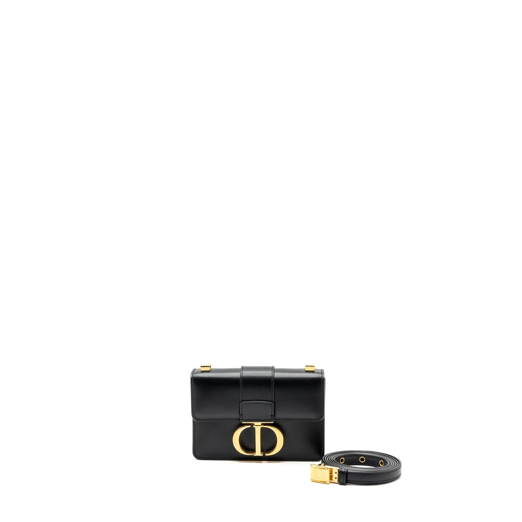 Dior micro 30 Montaigne bag calfskin black GHW