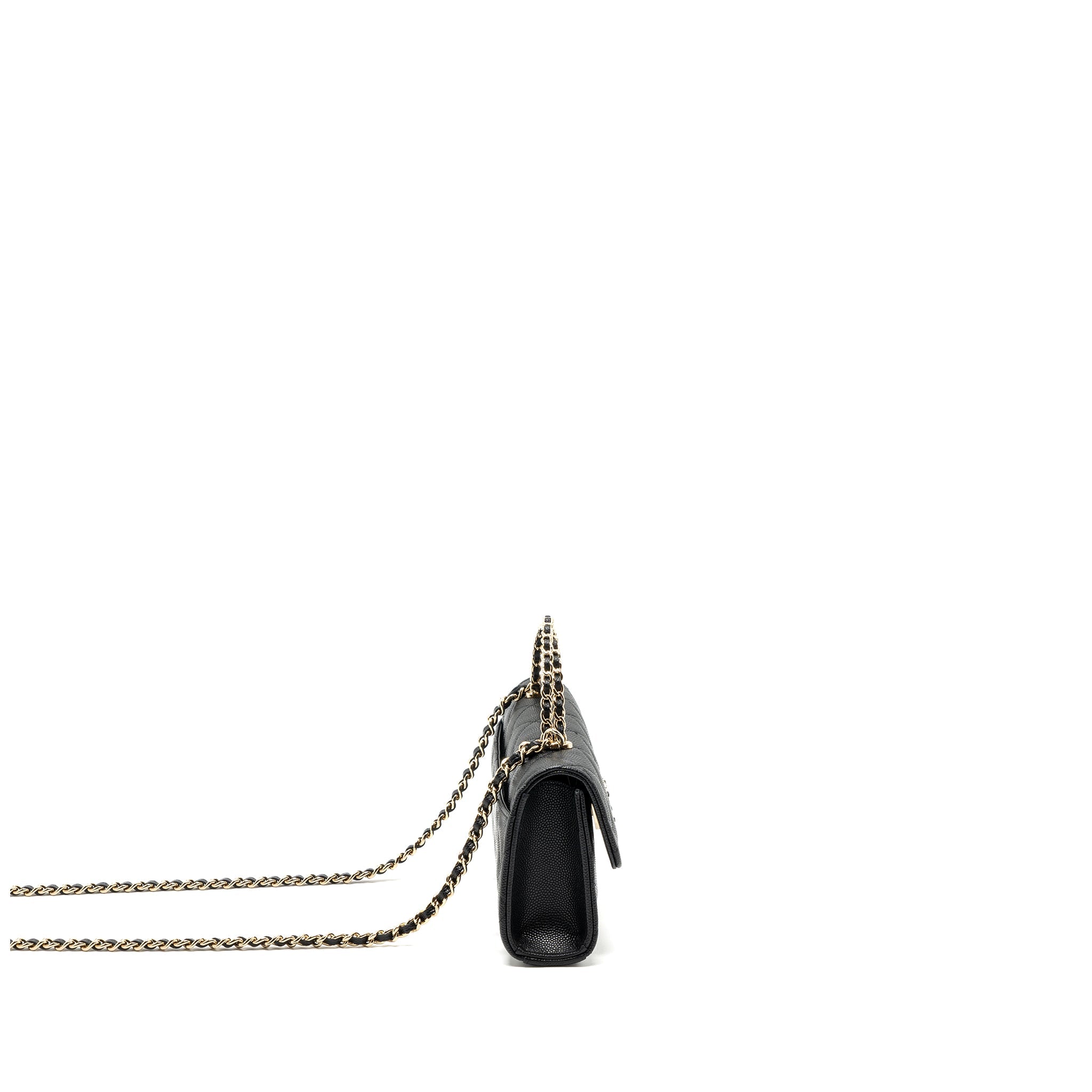 Chanel 23P Top Handle Mini Flap Bag Caviar Black LGHW (Microchip) - Image 3