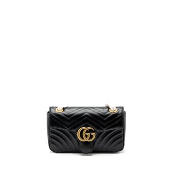 Gucci small marmont bag calfskin black GHW