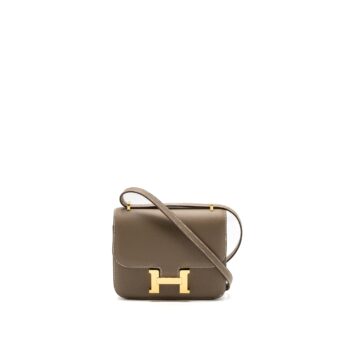 Hermes mini constance epsom etoupe GHW stamp B