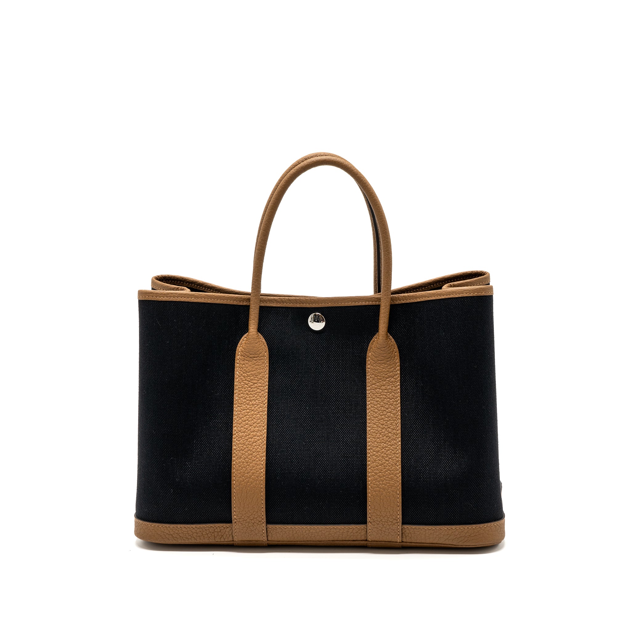 Hermes Garden Party 30 Canvas/Negonda Alezan/Black SHW Stamp B - Image 2