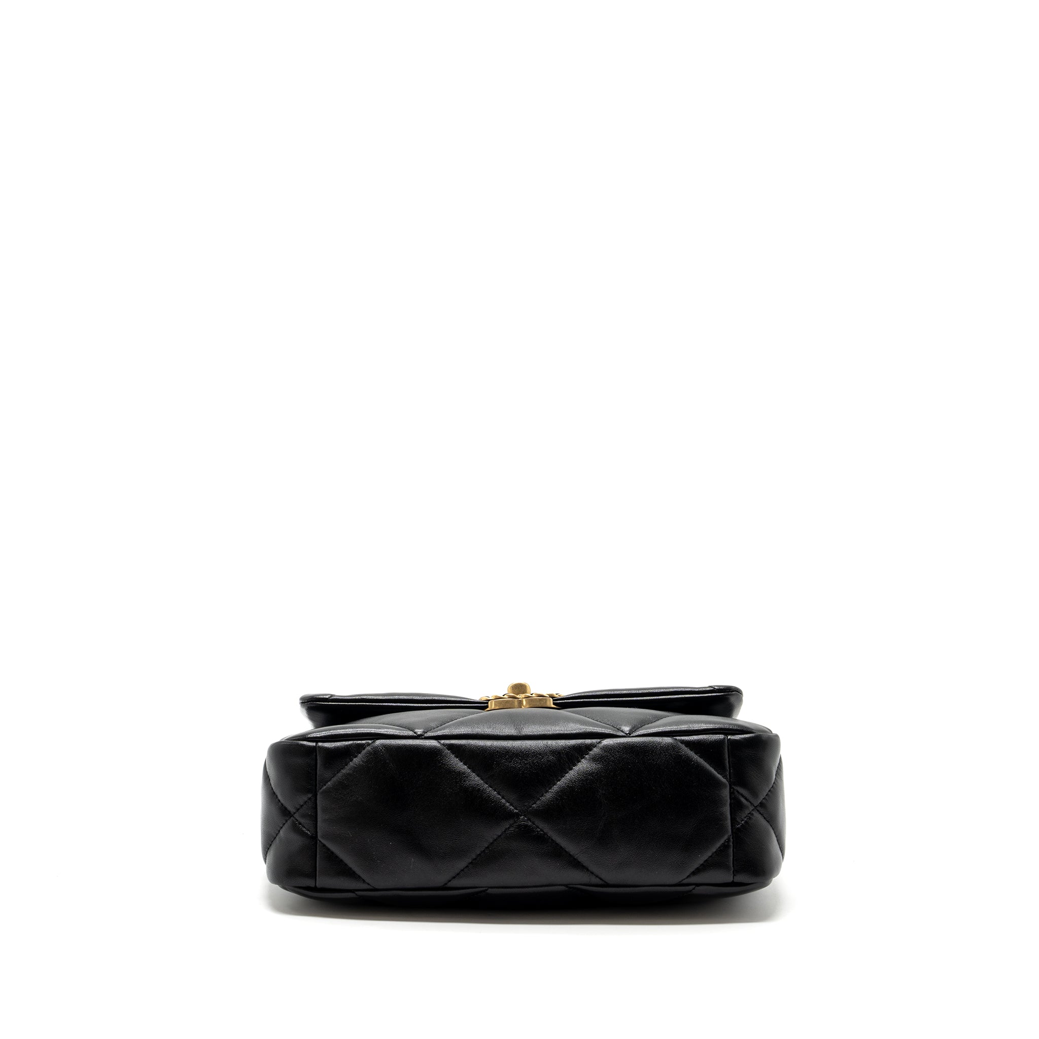 Chanel small 19 bag lambskin black multicolour hardware (microchip) - Image 6