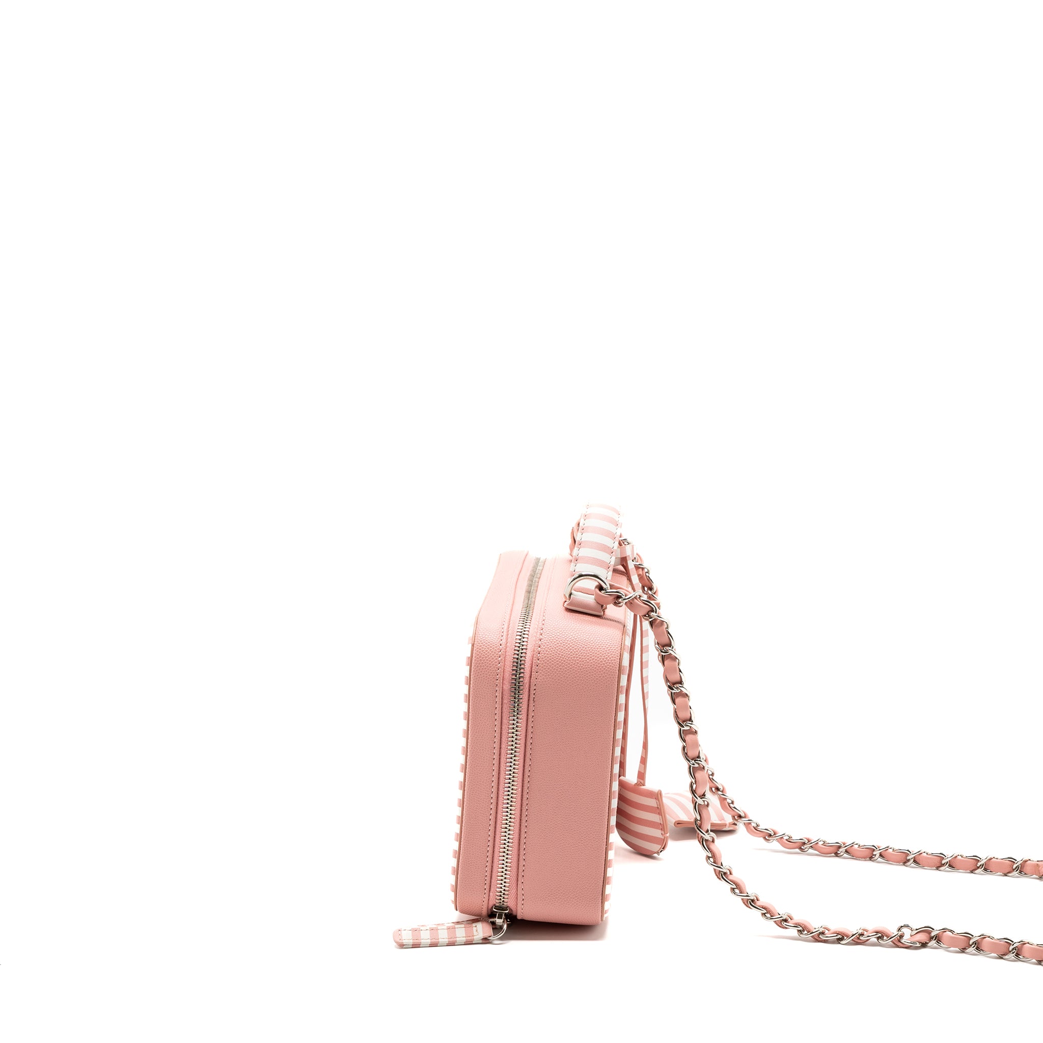 Chanel Medium Filigree Vanity Case Caviar Pink Multicolour SHW - Image 4