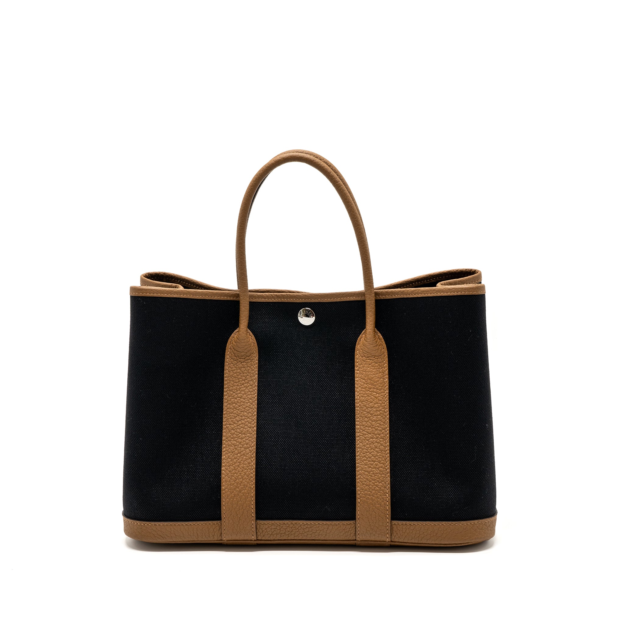 Hermes Garden Party 30 Canvas/Negonda Alezan/Black SHW Stamp B
