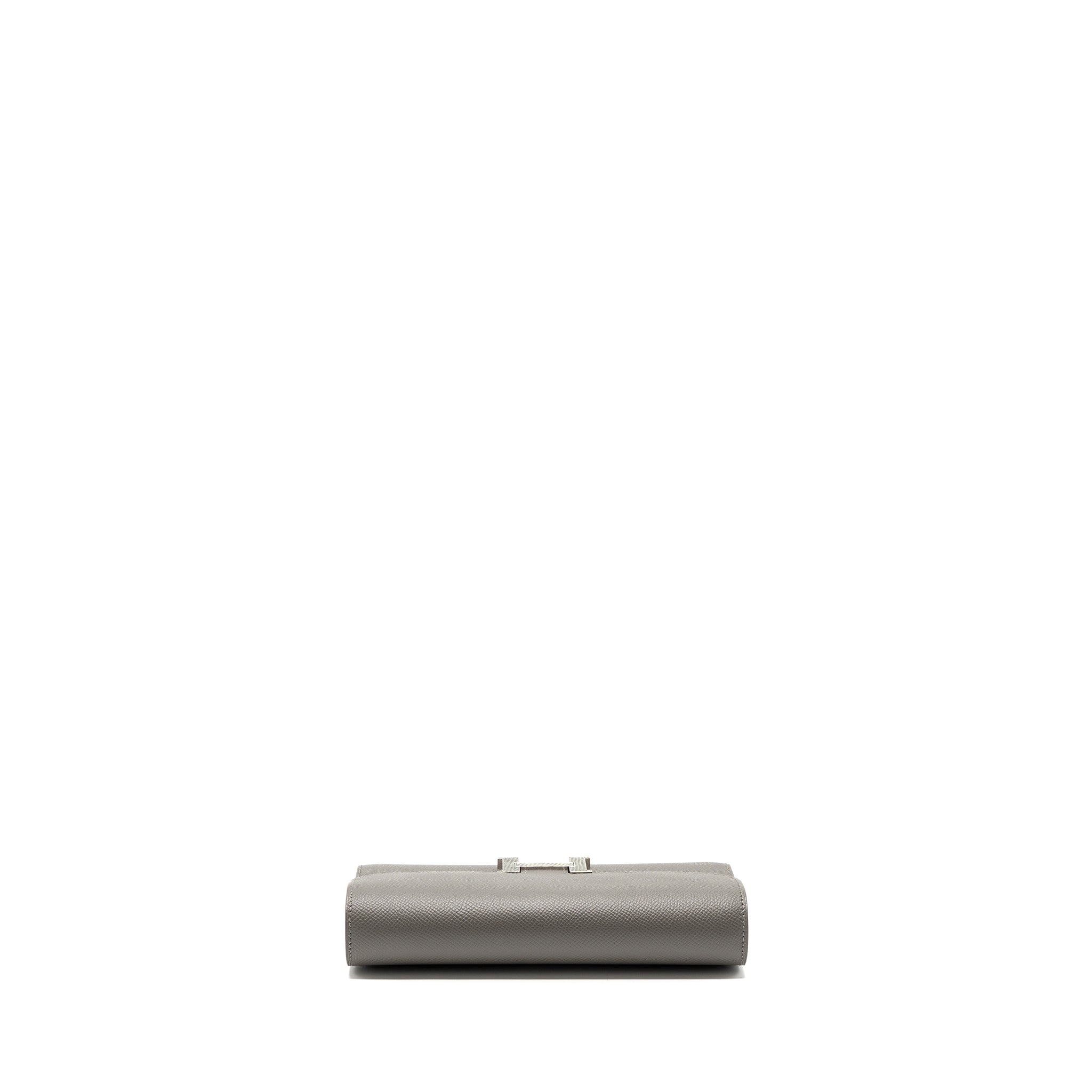 Hermes Constance To Go Epsom Lizard Buckle Gris Meyer/Gris Fonce SHW Stamp U - Image 5