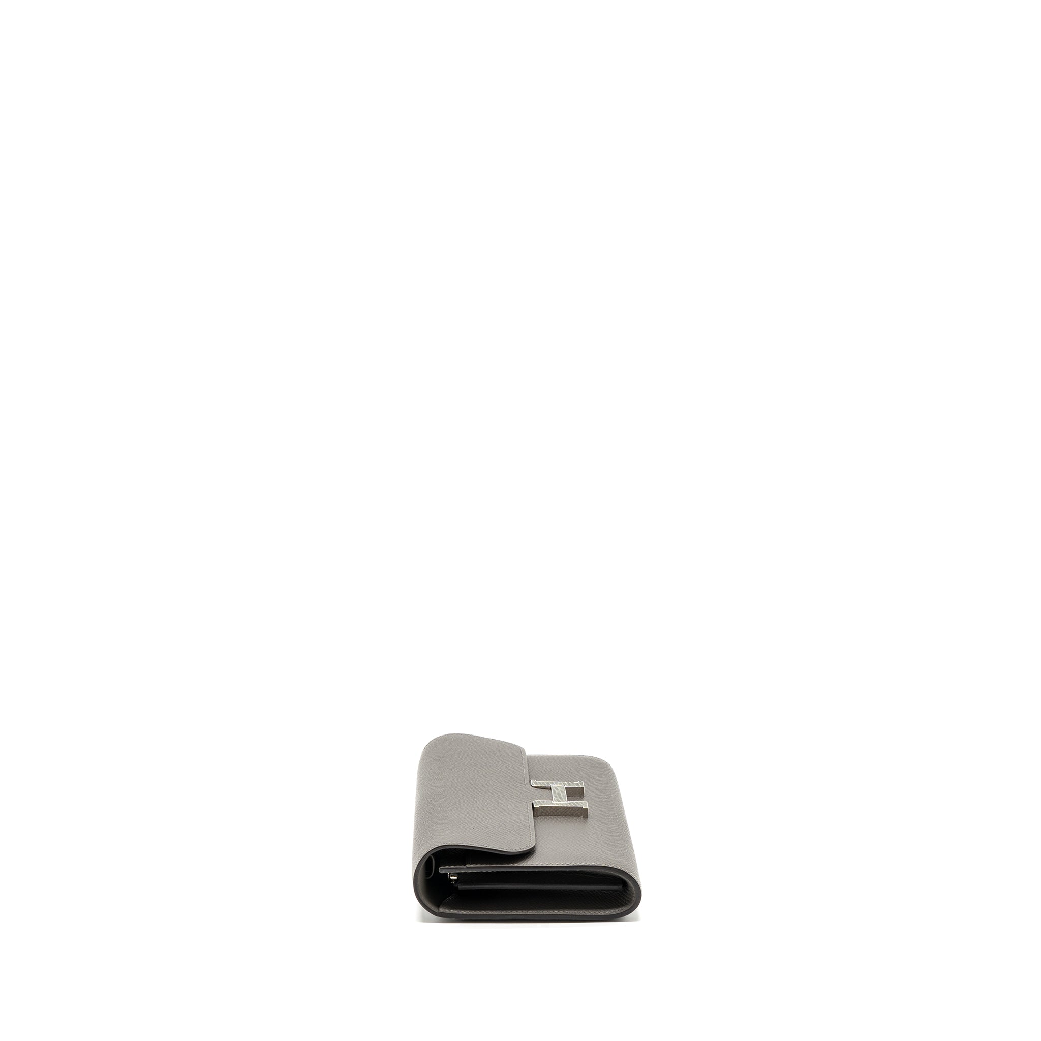 Hermes Constance To Go Epsom Lizard Buckle Gris Meyer/Gris Fonce SHW Stamp U - Image 3