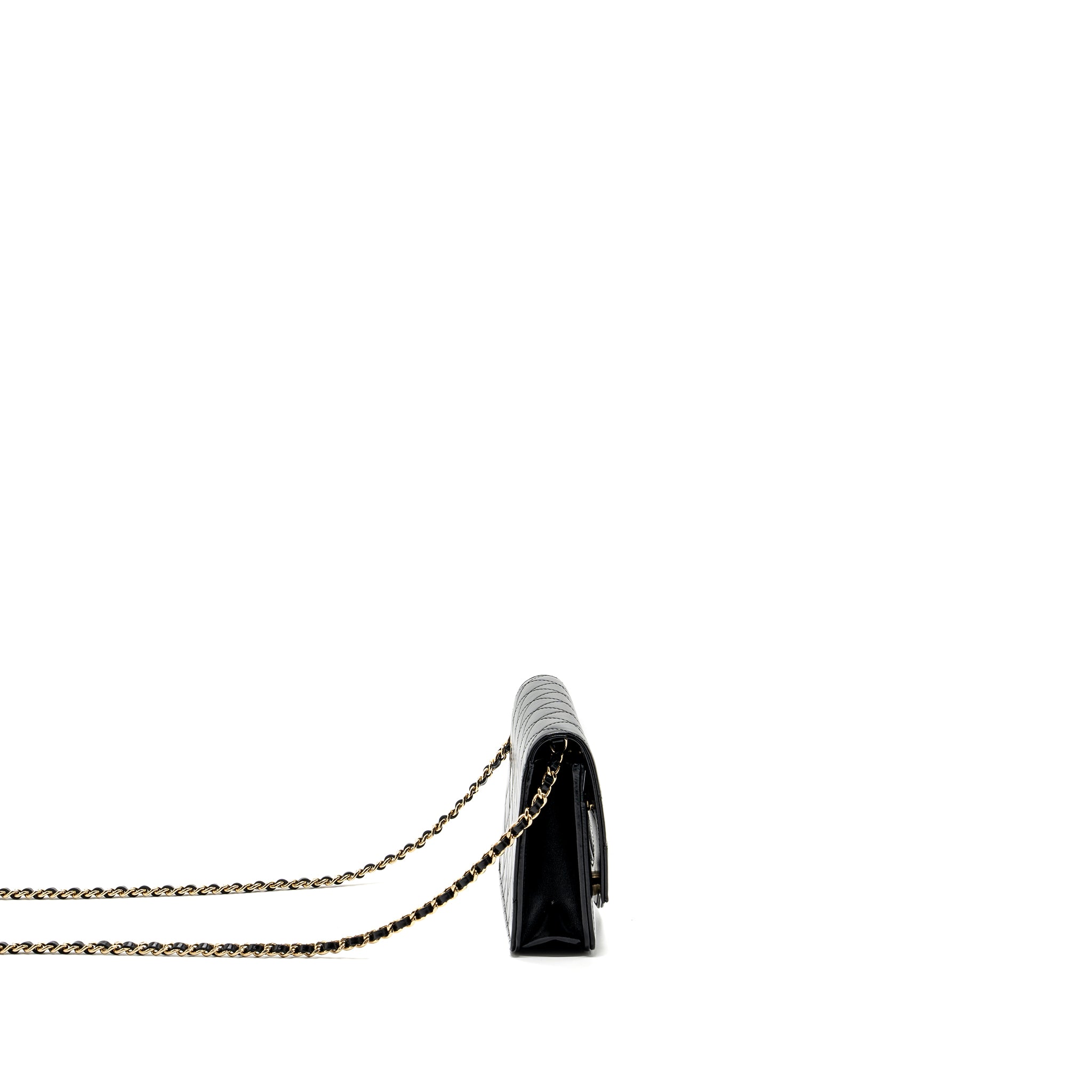 Chanel 24C 31 wallet on chain shiny calfskin black LGHW (Microchip) - Image 3