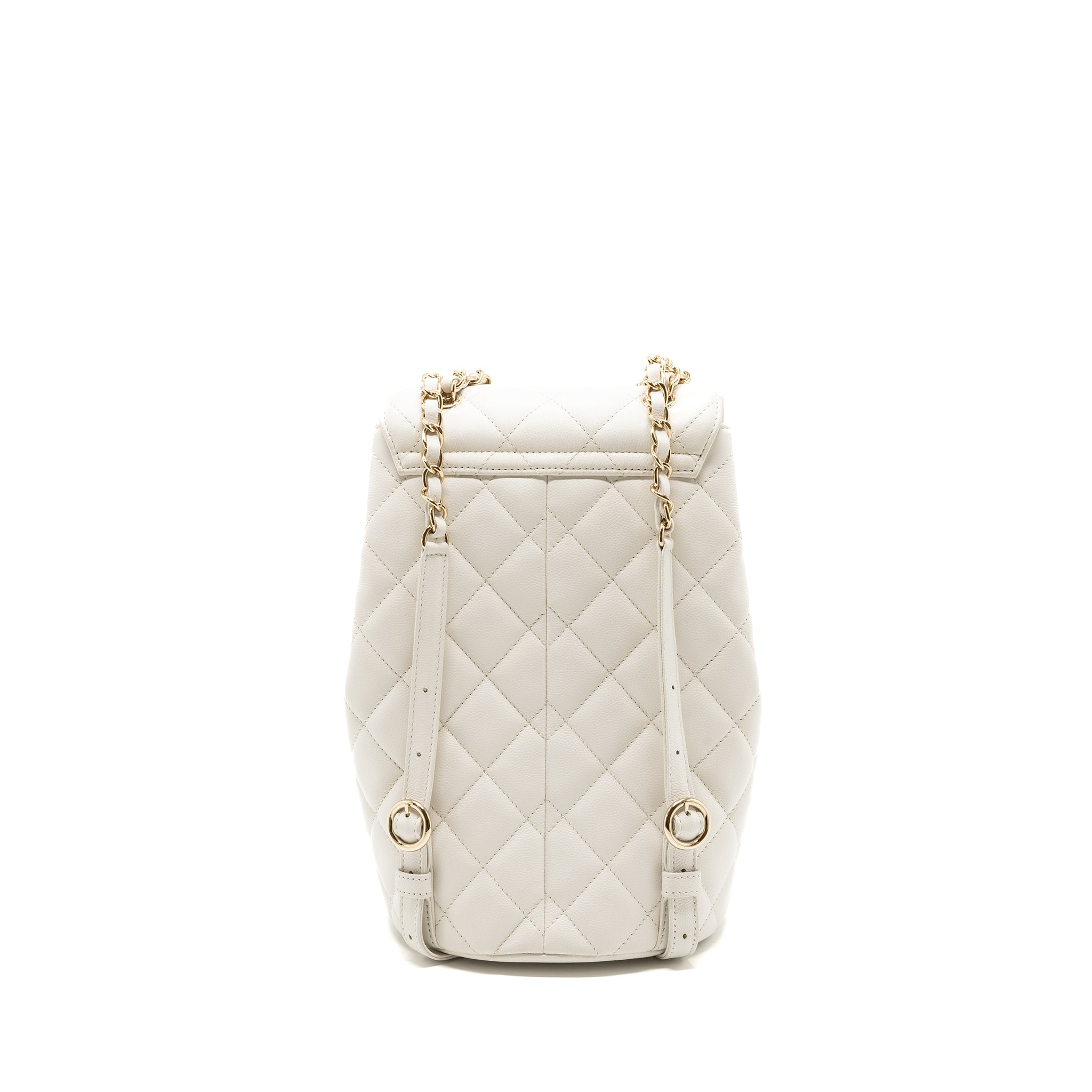 Chanel 22s mini backpack Grained calfskin white LGHW(Microchip) - Image 2