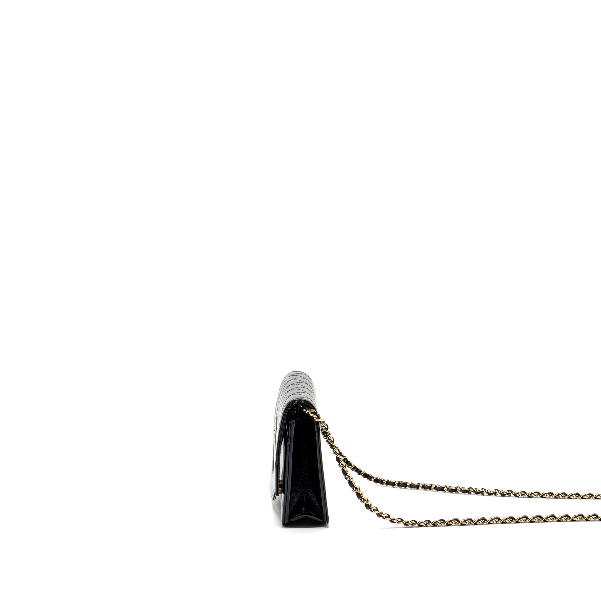 Chanel 24C 31 wallet on chain shiny calfskin black LGHW (Microchip) - Image 4