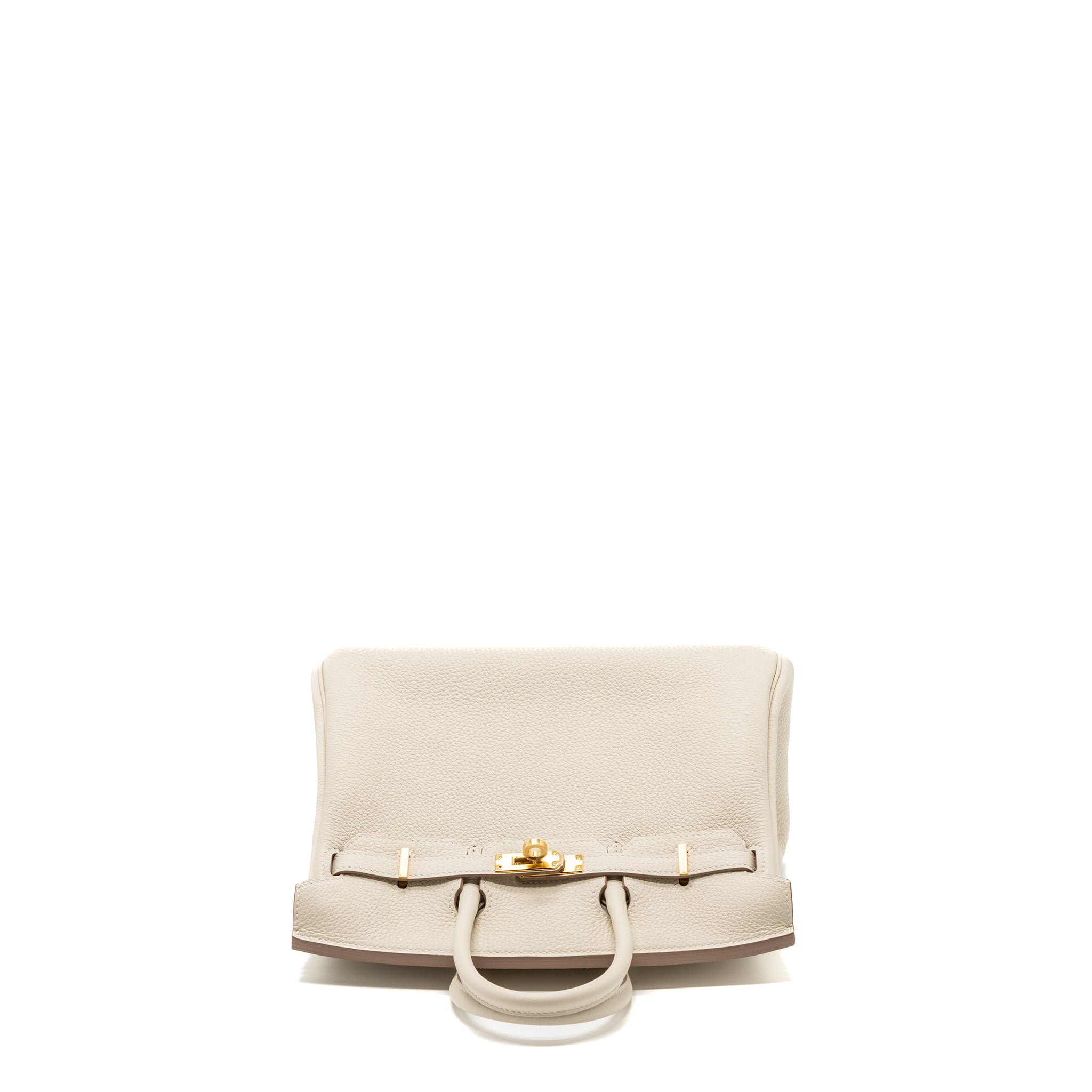 Hermes Birkin 25 Togo Craie GHW Stamp U - Image 5