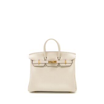 Hermes Birkin 25 Togo Craie GHW Stamp U