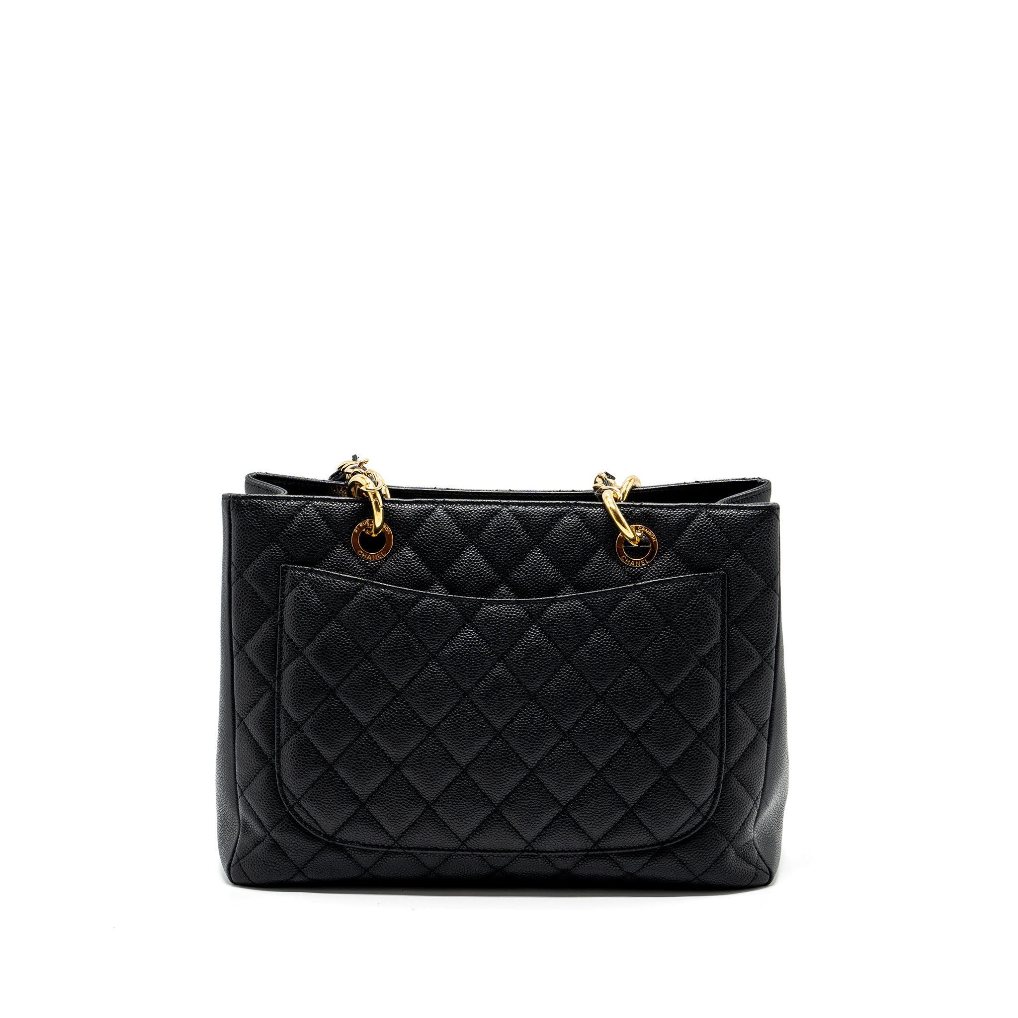 Chanel grand shopping tote bag caviar Black GHW - Image 2