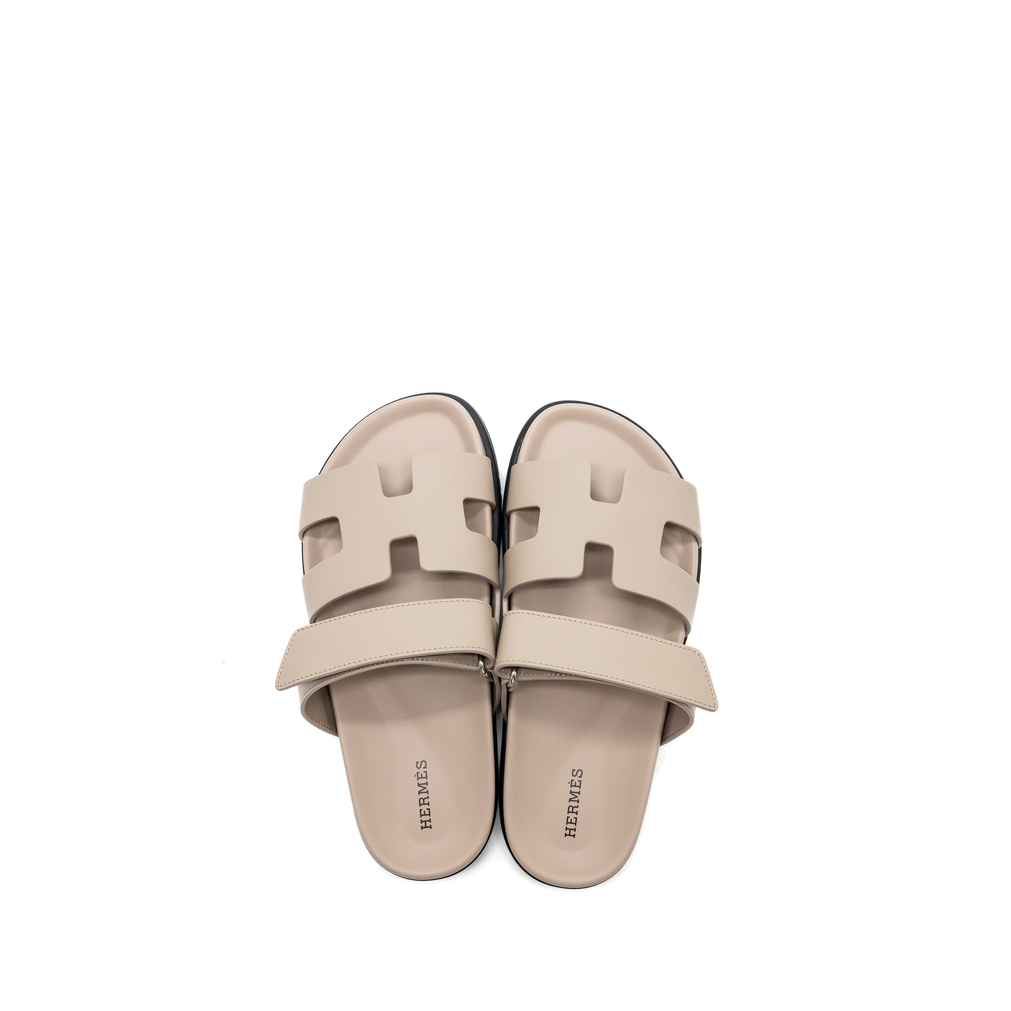 Hermes size 37 chypre sandals beige mastic - Image 5