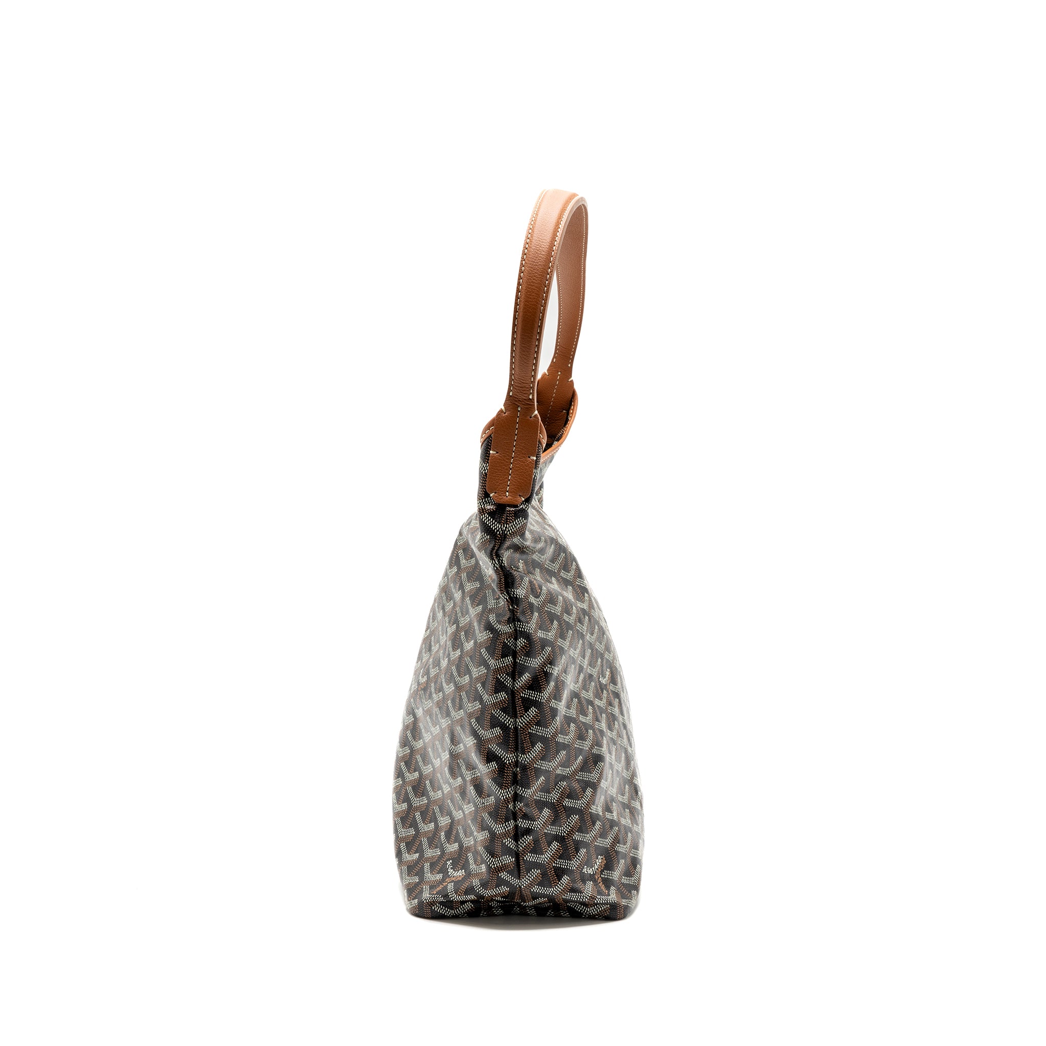 Goyard Boheme hobo bag canvas / calfskin brown with necessaries bag organizer SHW - Image 3