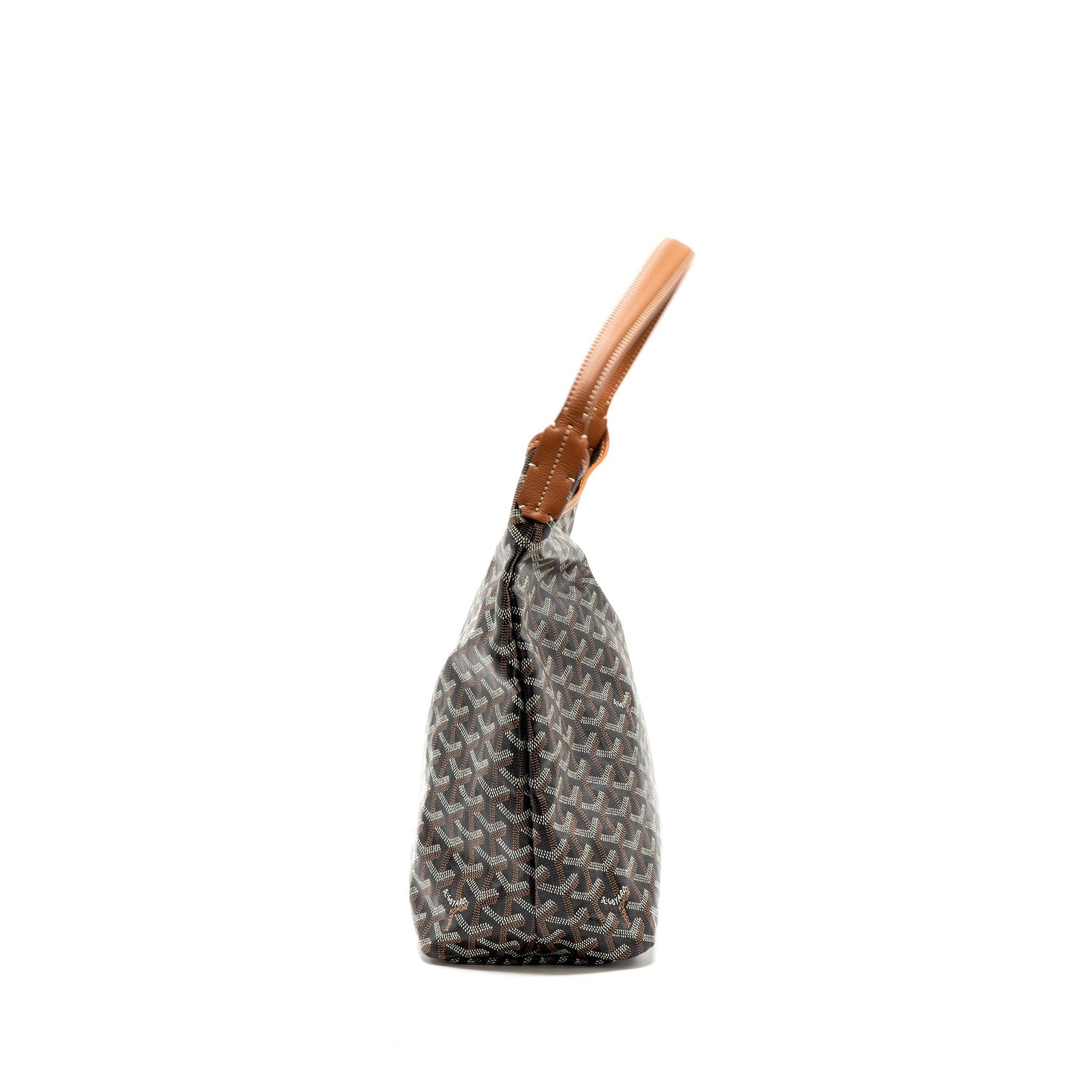 Goyard Boheme hobo bag canvas / calfskin brown with necessaries bag organizer SHW - Image 4
