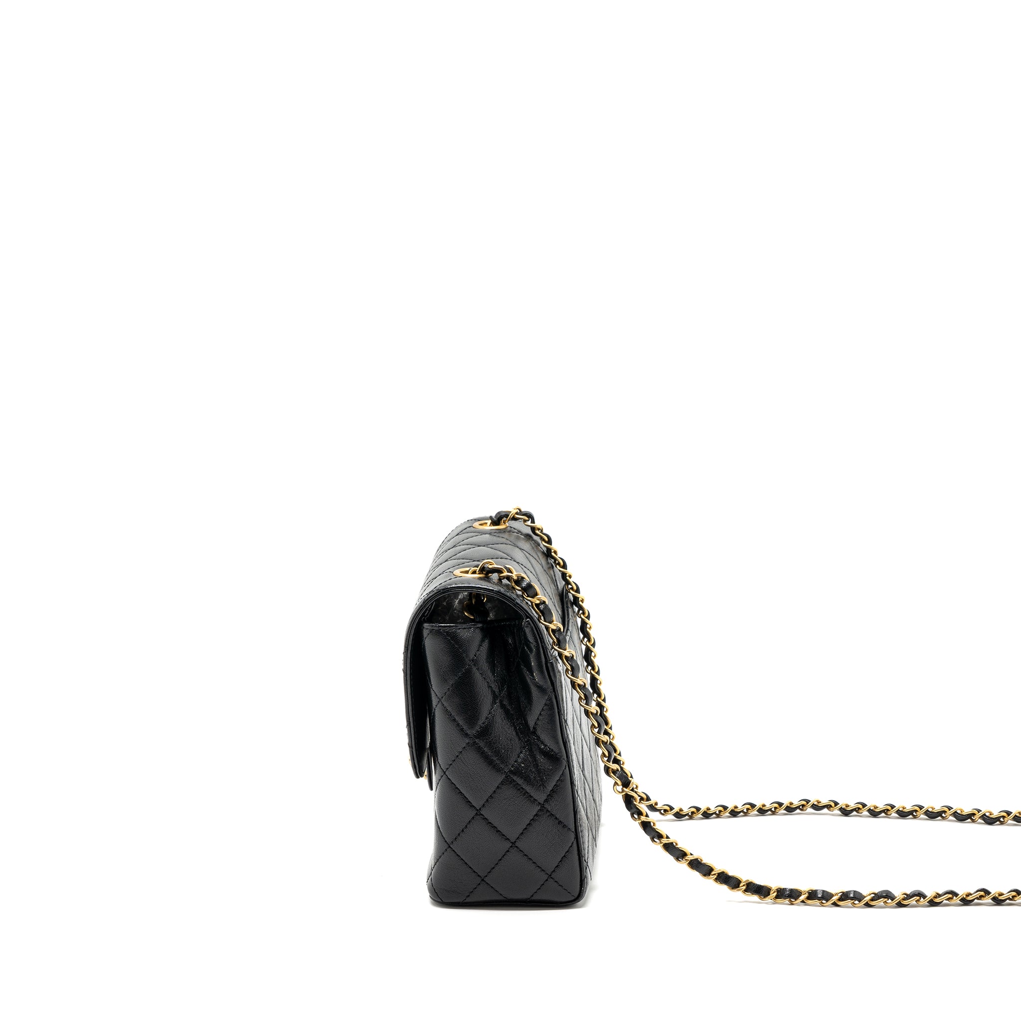 Chanel 22K retro new square large flap bag goatskin black GHW (microchip) - Image 4