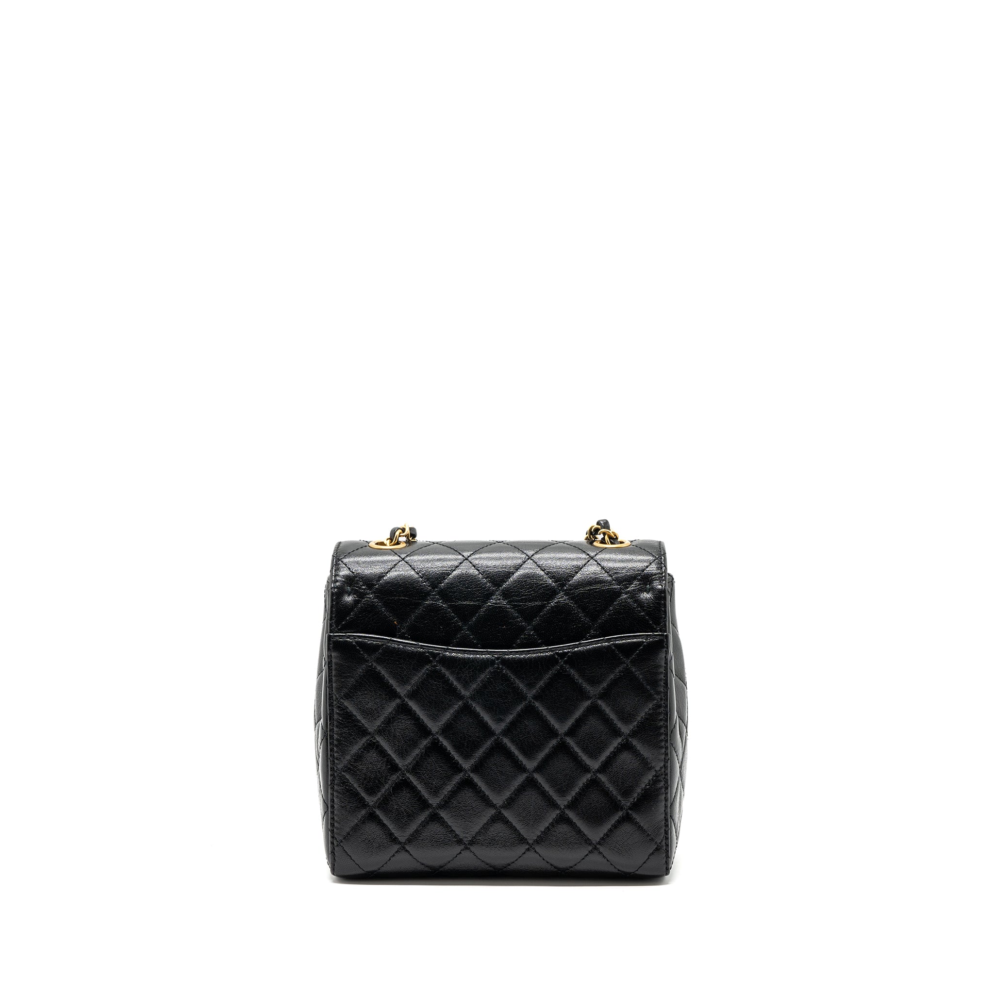 Chanel 22K retro new square large flap bag goatskin black GHW (microchip) - Image 2