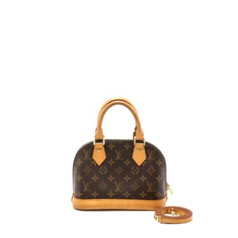 Louis Vuitton alma BB monogram canvas GHW