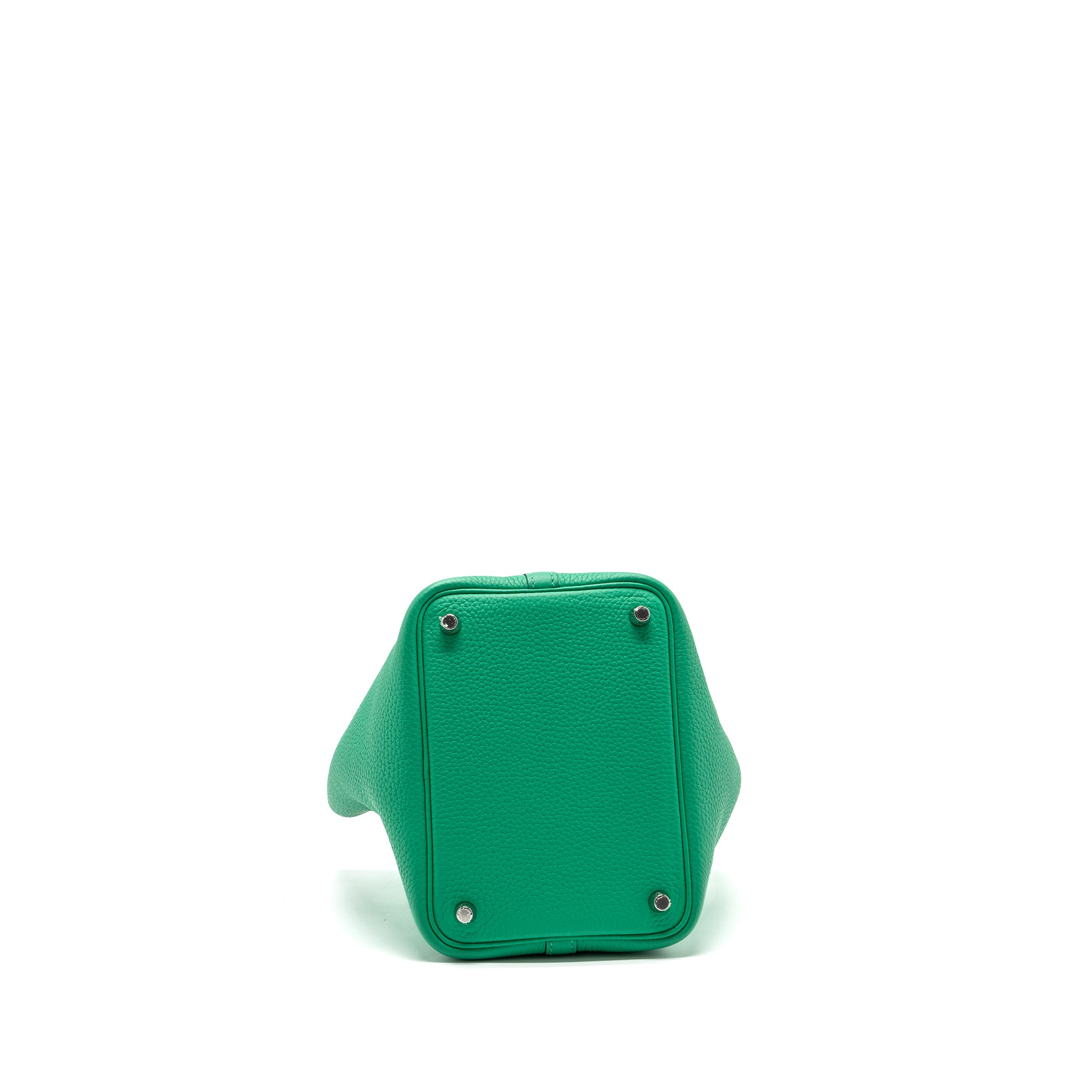 Hermes Picotin 18 Lock Bag Clemence /Alligator Touch Menthe/Vert Jade SHW Stamp Z - Image 5
