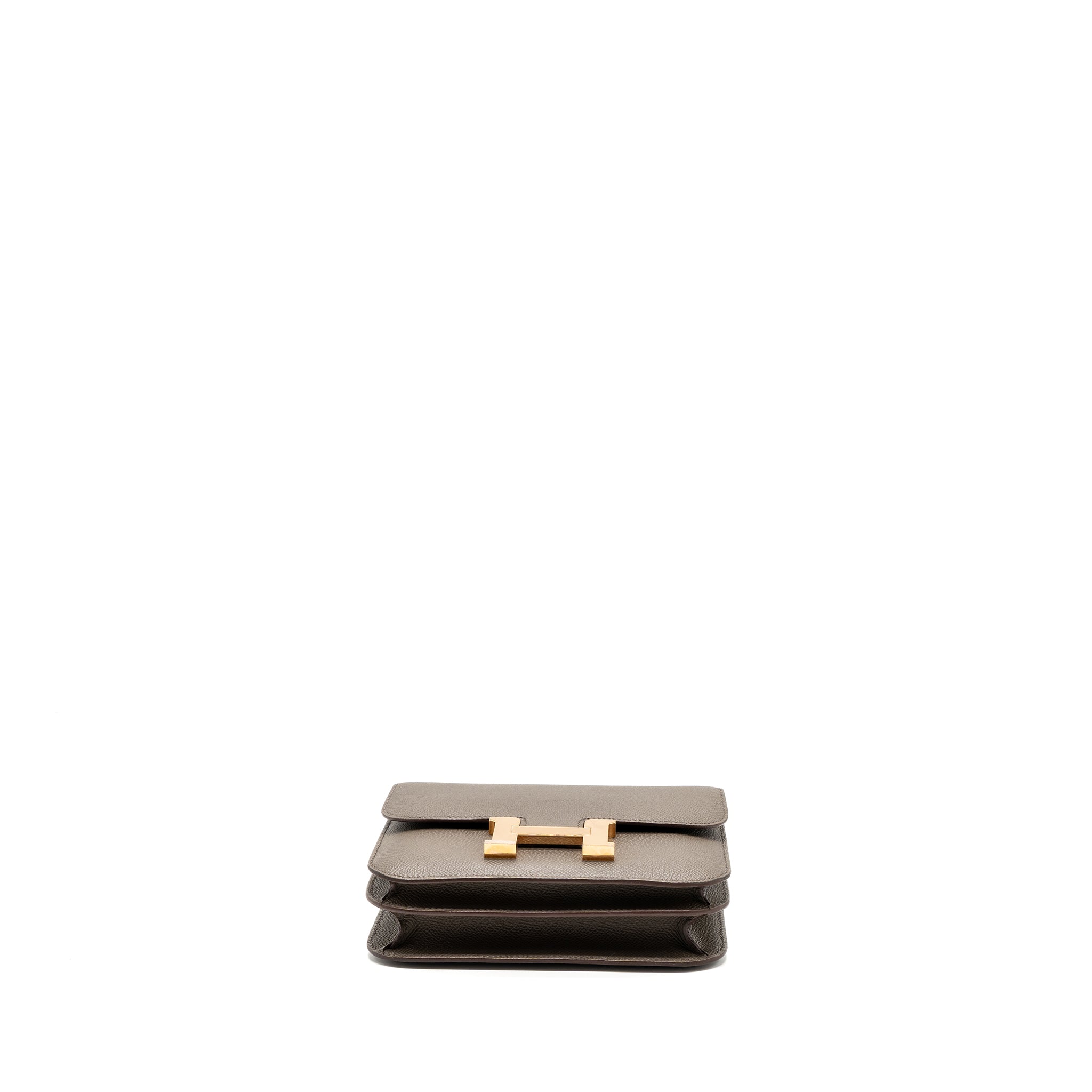 Hermes mini constance epsom gris etain RGHW stamp Y - Image 5