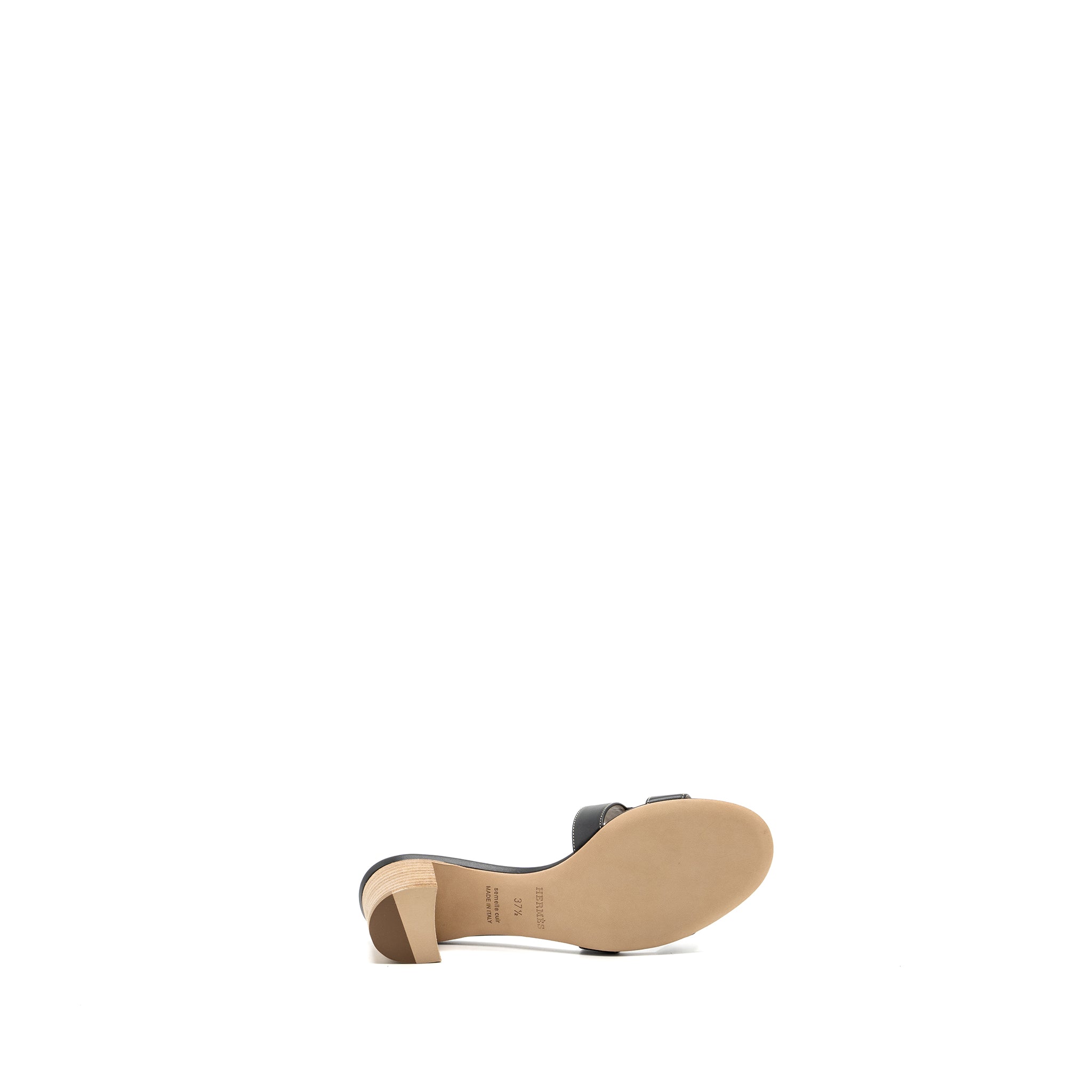 Hermes size 37.5 Oasis sandals box calfskin black - Image 6