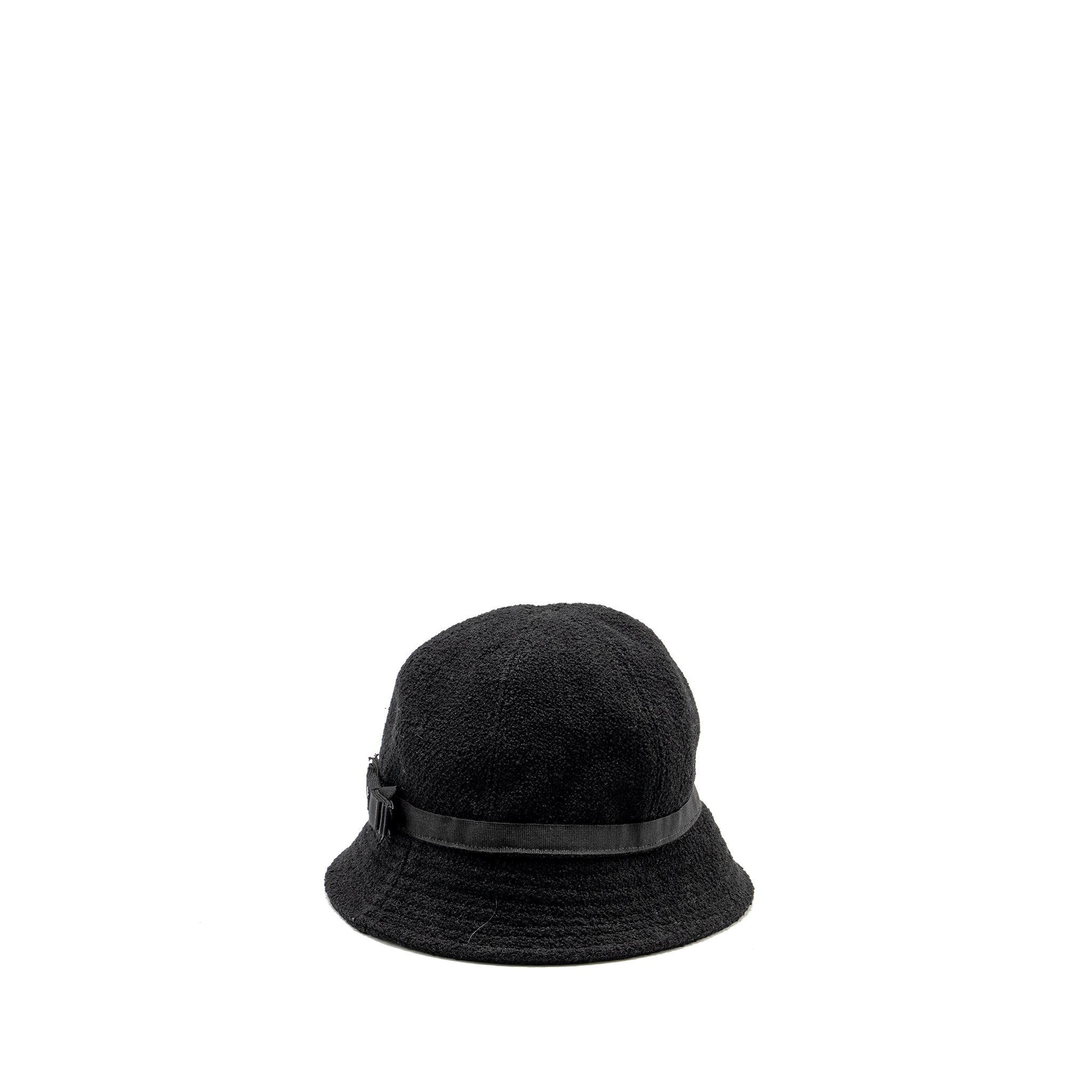 Chanel Size 57 Bucket Hat Wool Black - Image 3